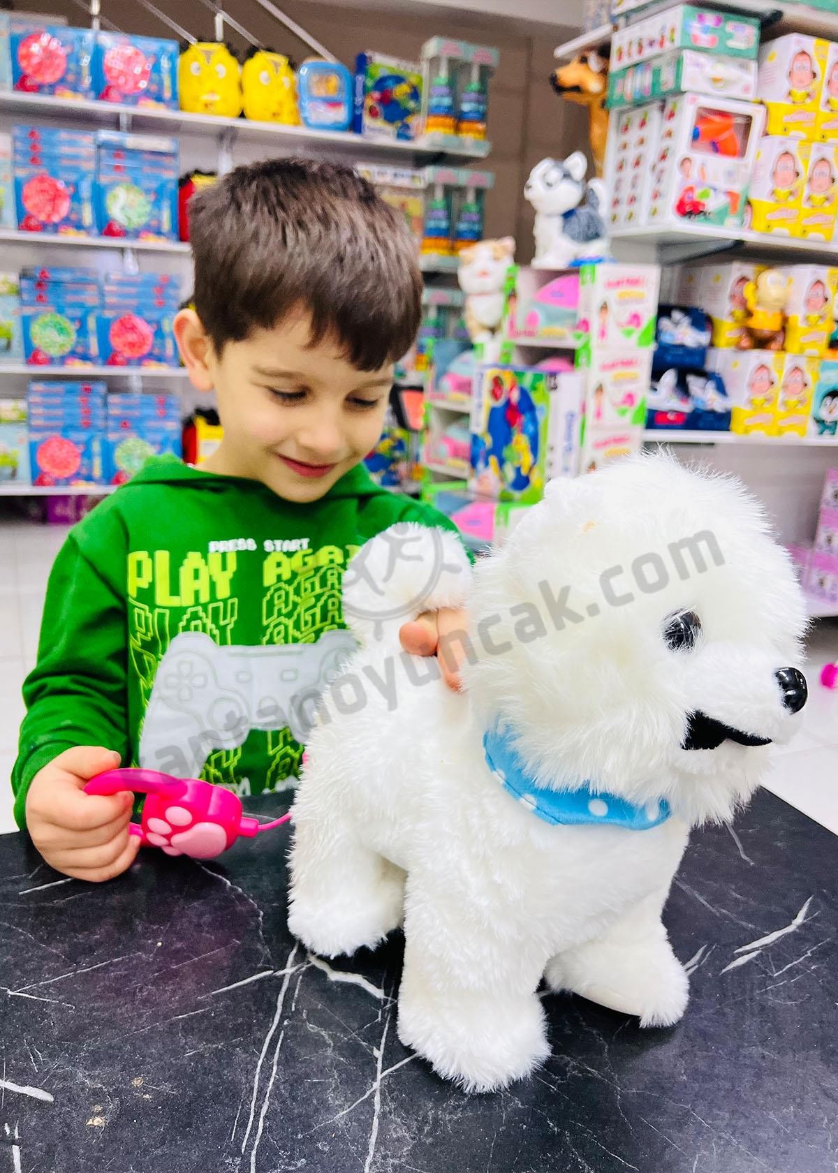 Tasmalı Dil Çıkartan Sesli Hareketli Süslü Köpek