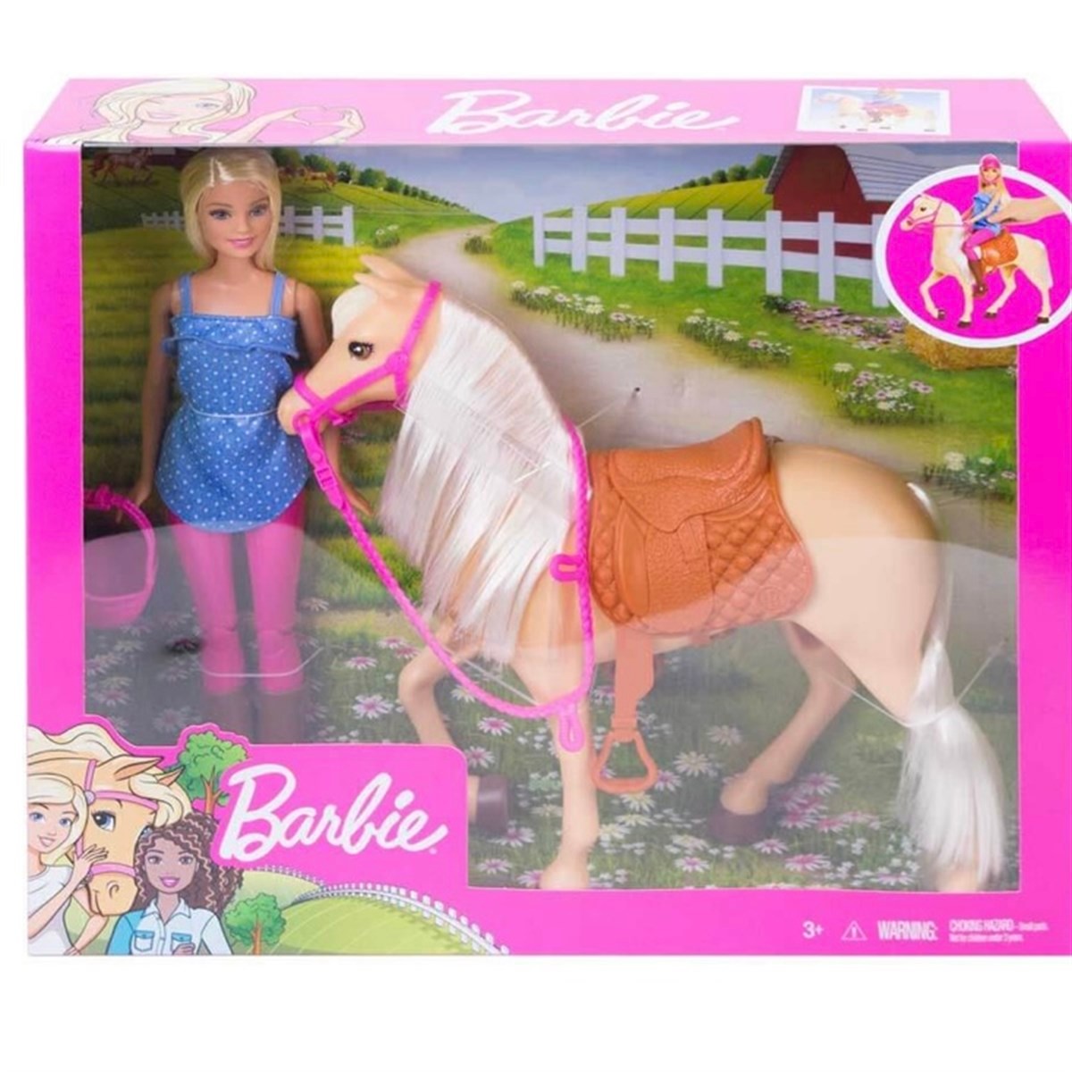 Barbie Bebek ve Güzel Atı Oyun Seti FXH13