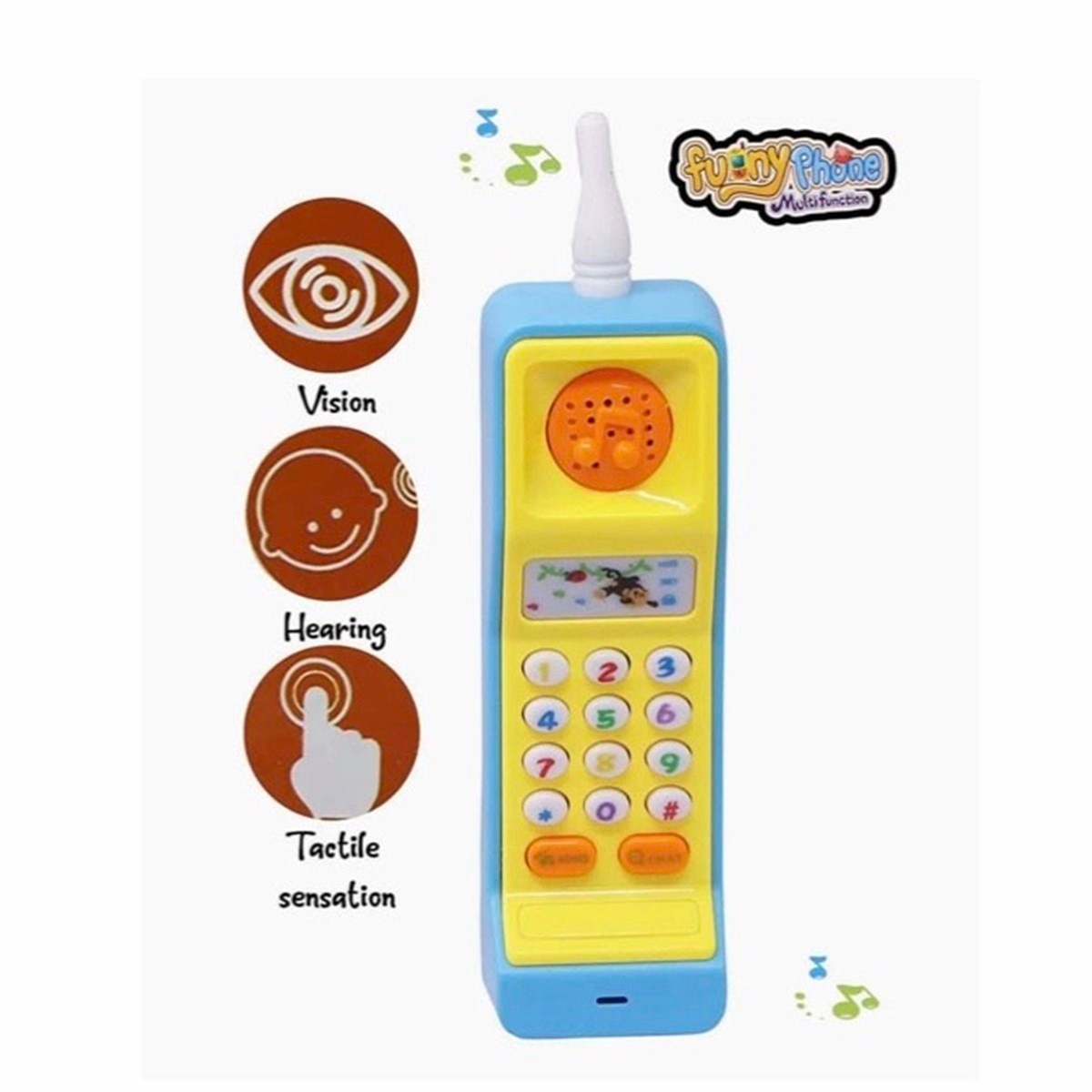 Kayyum Sesli Işıklı Eğitici Telefon - Eğitici Oyuncak Telefon