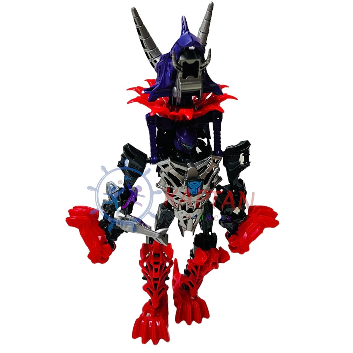 Transformer Optimus Robota Dönüşen Dinazor Oyuncak - Kırmızı