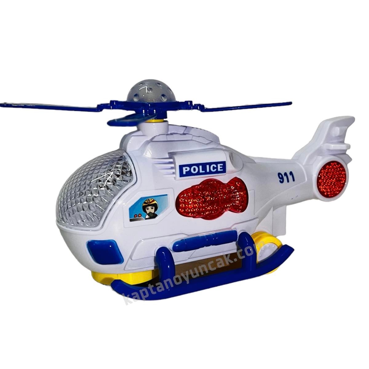 Pilli Sesli Işıklı Sensörlü Helikopter