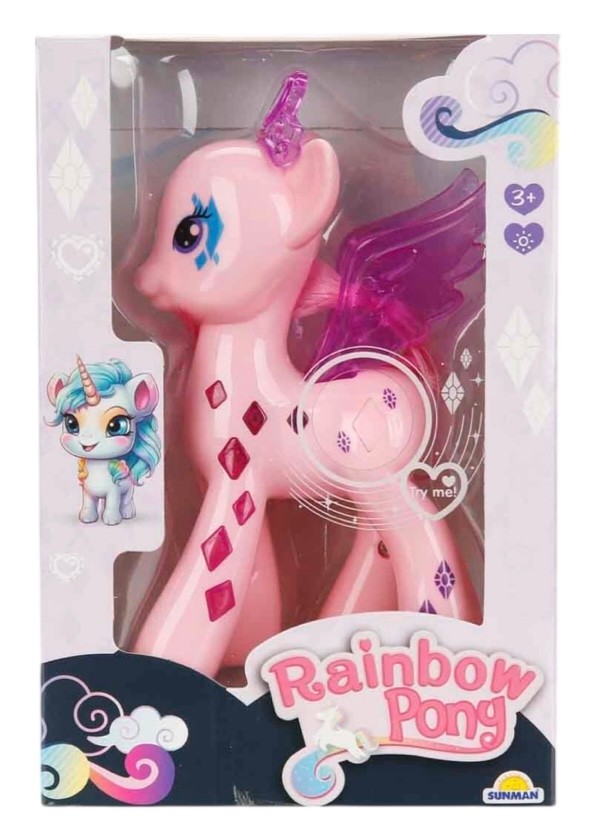 Işıklı Kanatlı Unicorn Pony At