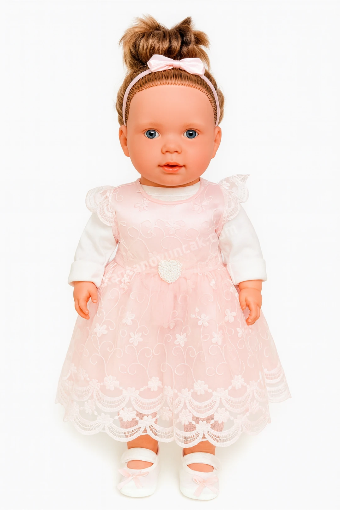 Özel Kıyafetli Türkçe Konuşan Sesli Azra Bebek 60 Cm Kahverengi Saçlı