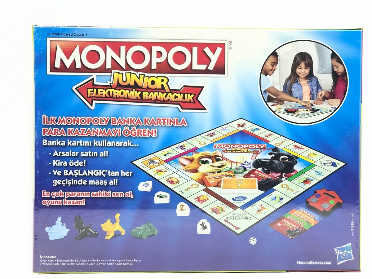 Monopoly Junior Elektronik Bankacılık Kutu Oyunu