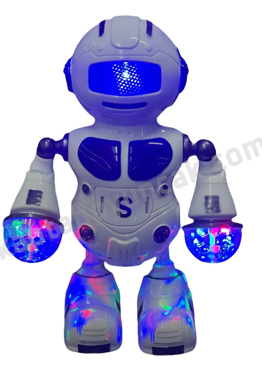 Dans Eden 360 Derece Dönebilen Sesli Işıklı Robot Oyun Seti