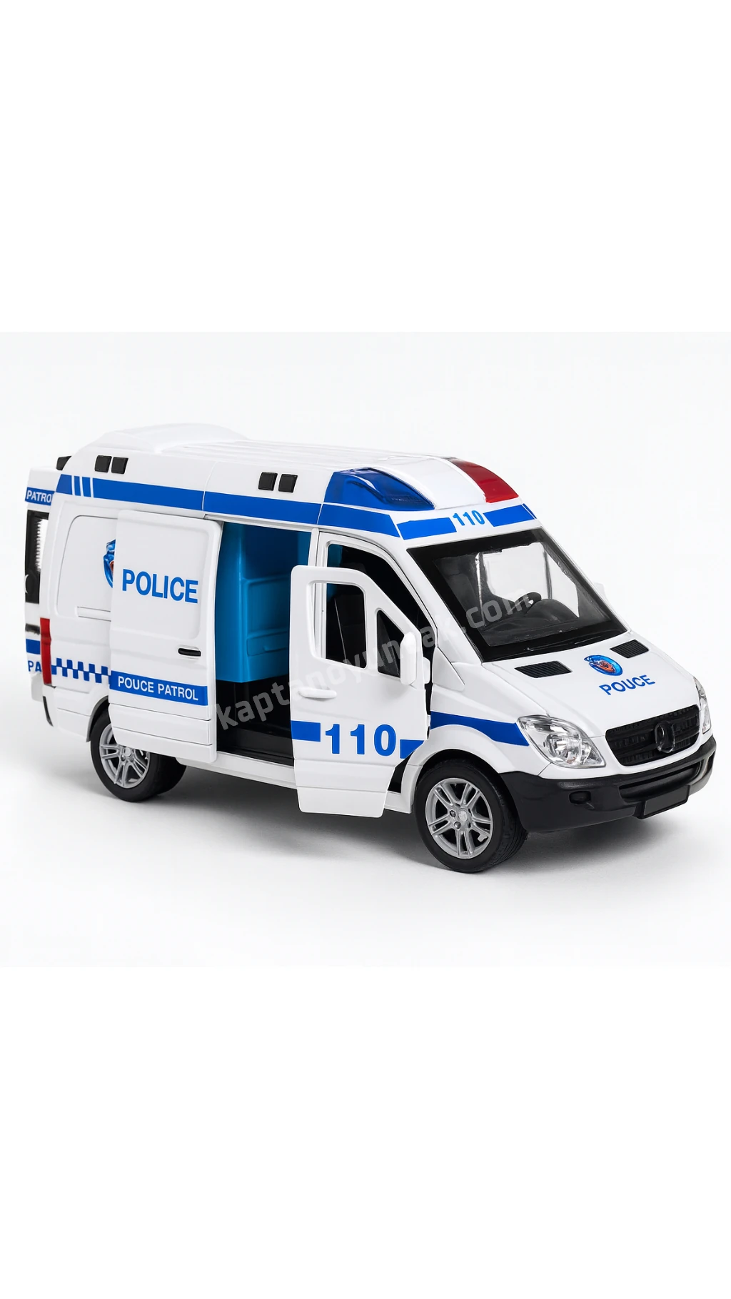 Sürtmeli Sesli ve Işıklı Polis Araba