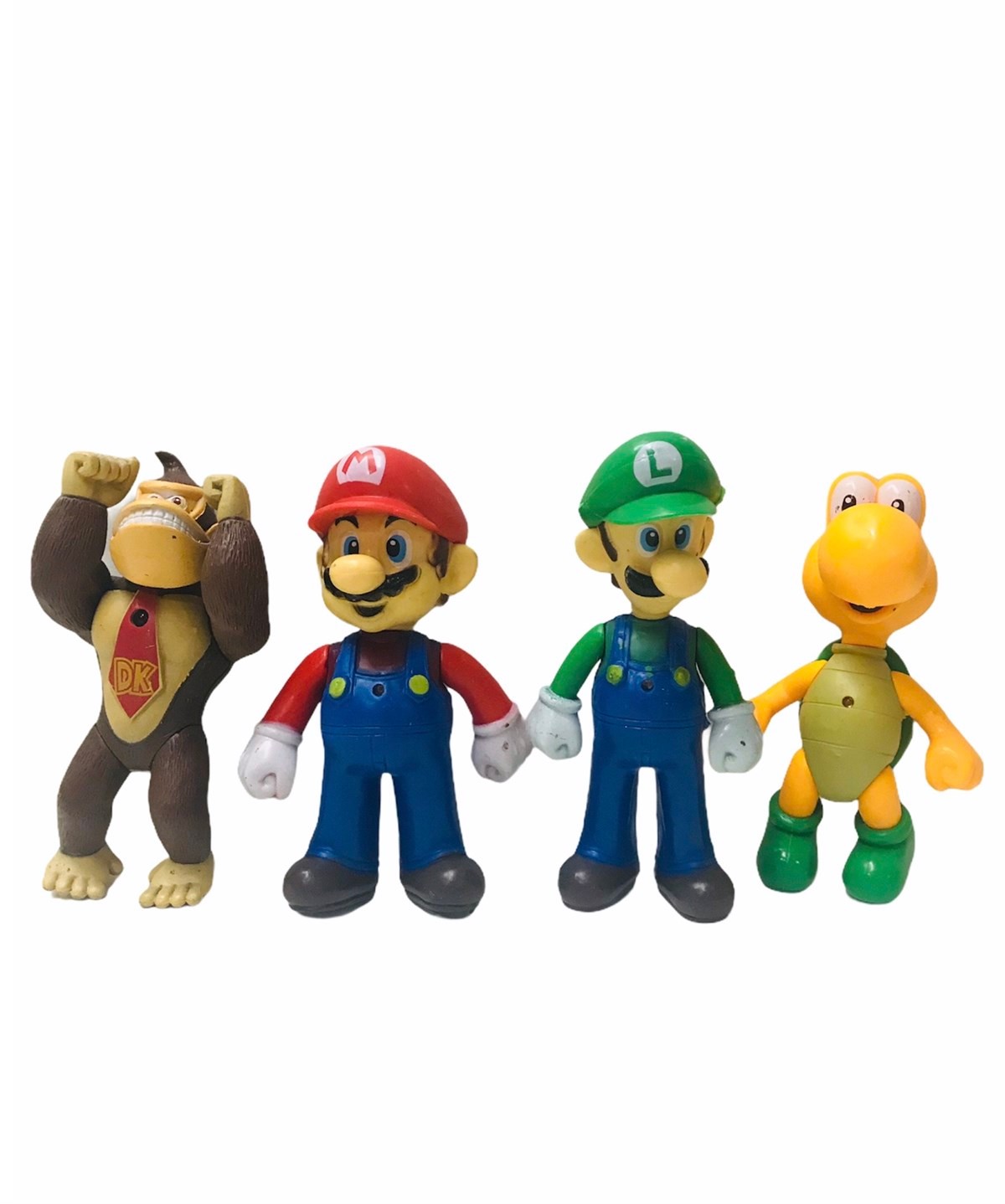 Süper Mario 4lü Işıklı Oyuncak Figürler - Süper Mario Işıklı Et Dolu Figürler