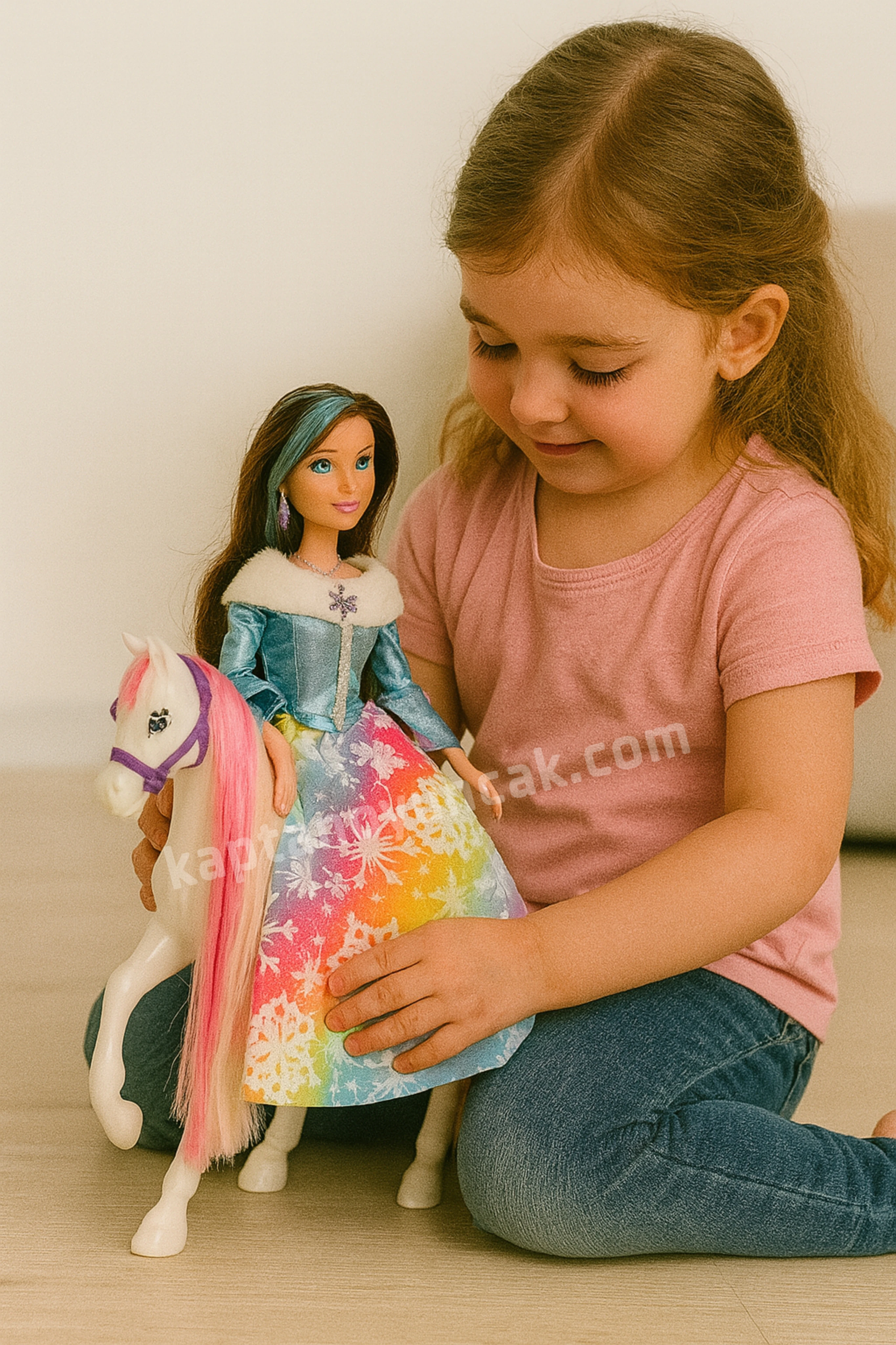 Vardem Aksesuarlı Atlı Eklemli Bebek