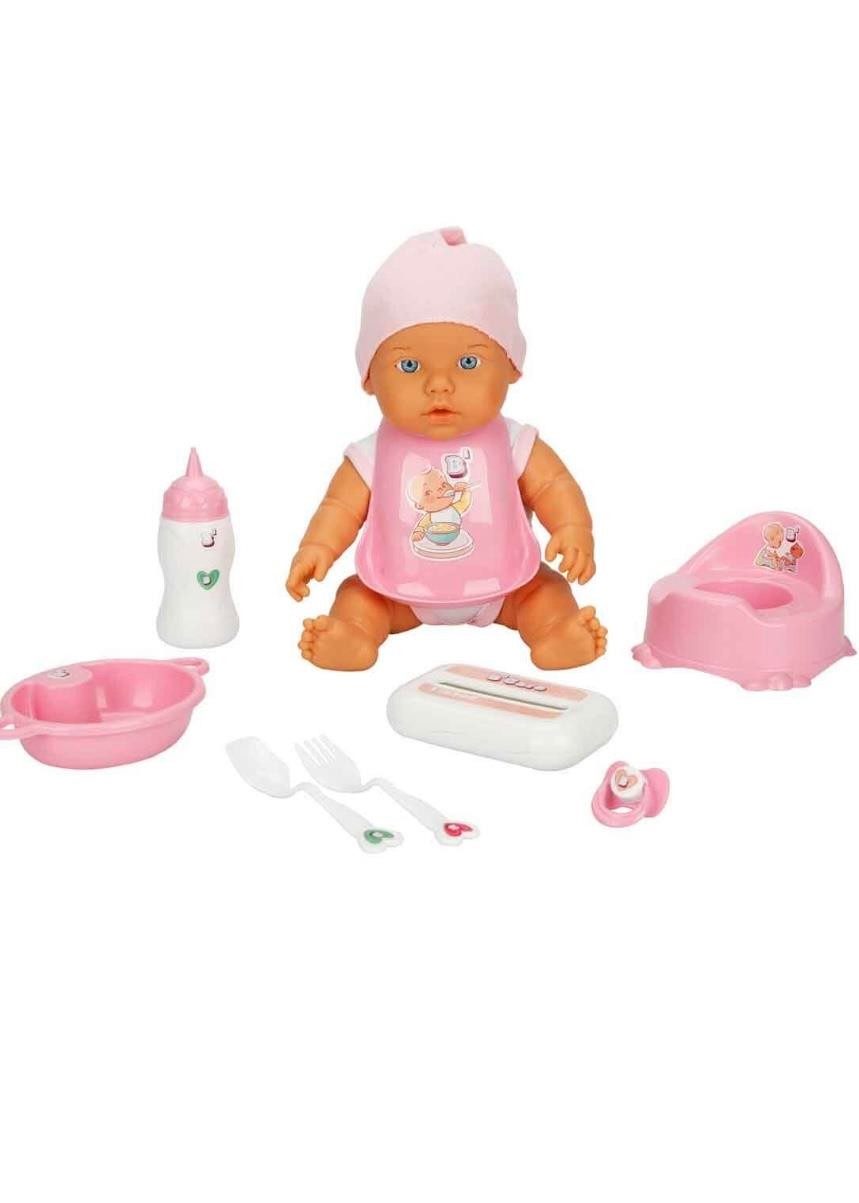 Bebelou Bakım Zamanı Sesli Bebek Oyun Seti 32 cm