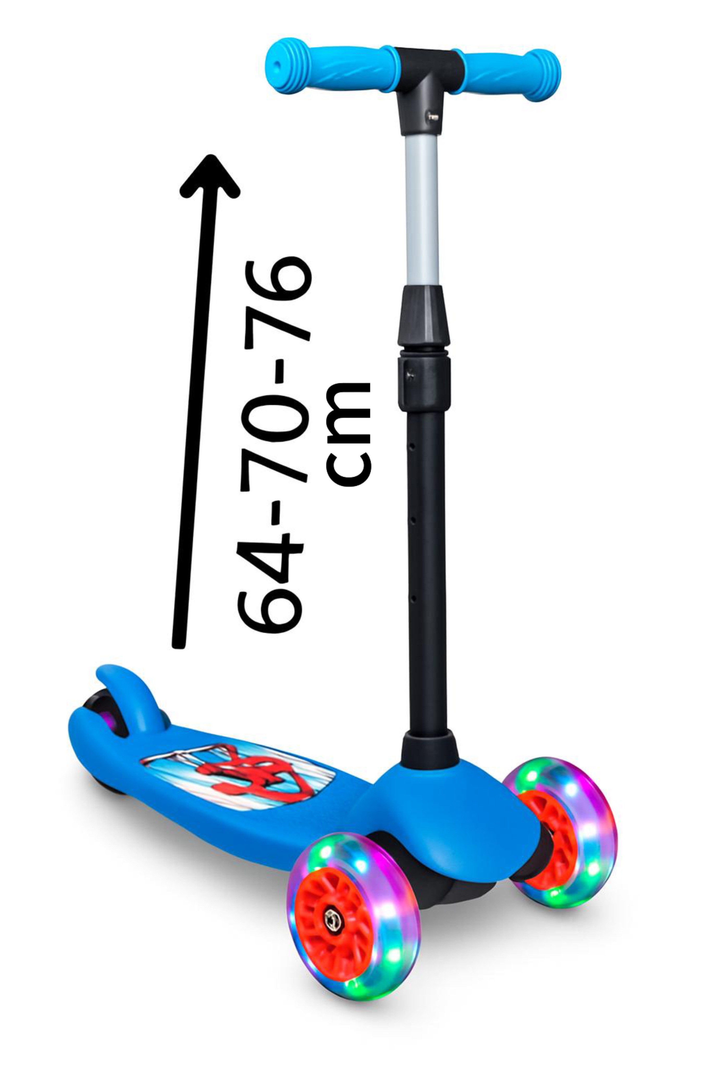Işıklı Scooter Ayarlanabilir Direksiyon Max 55 Kg 
