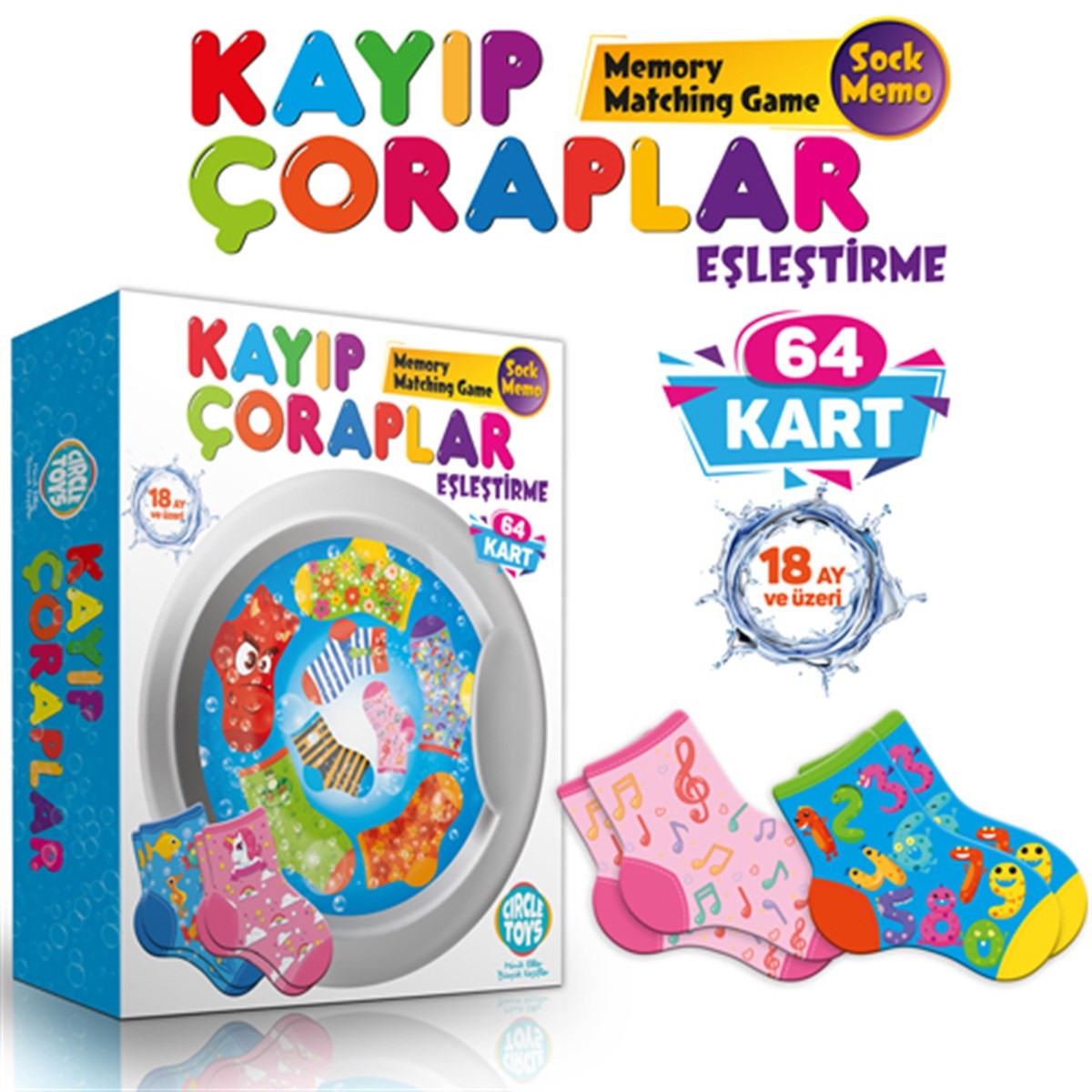 Circle Toys Kayıp Çoraplar Eşleştirme Oyunu