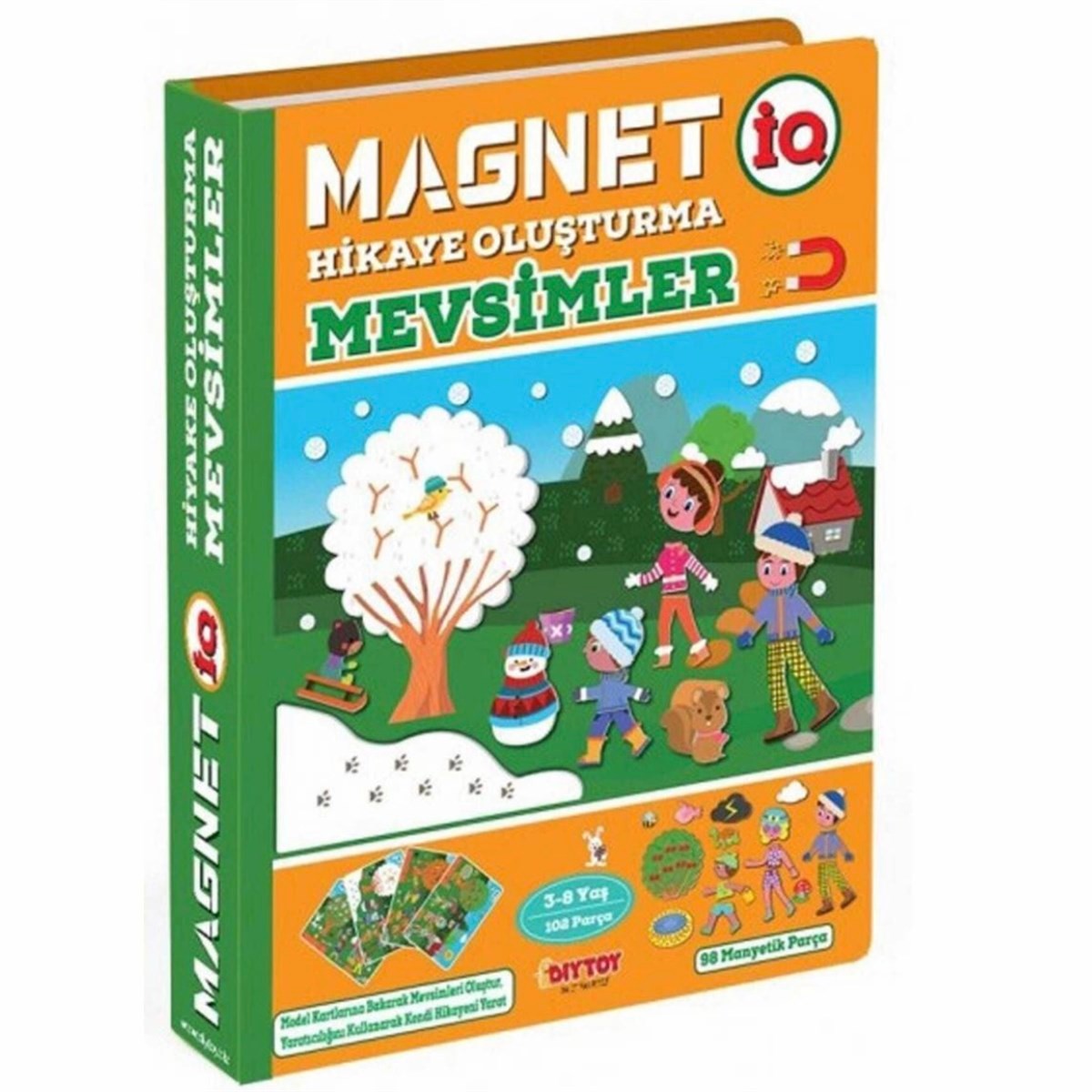 Manyetik Magnet Hikaye Oluşturma Mevsimler