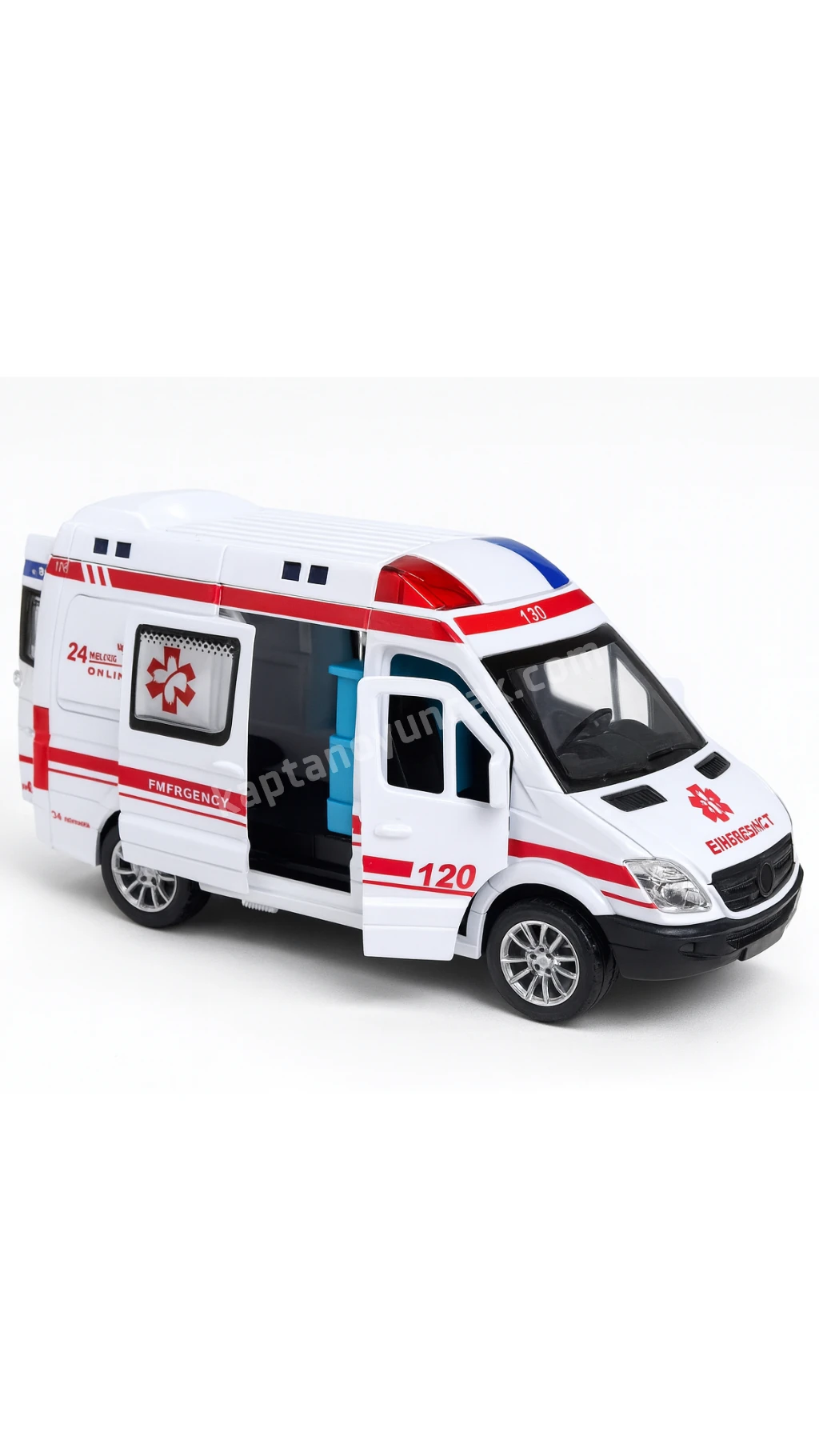Sürtmeli Sesli ve Işıklı Ambulans Araba
