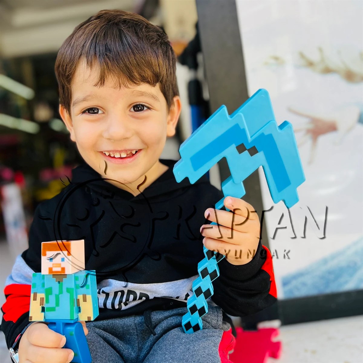 Minecraft Büyük Boy Sesli Işıklı Oyuncak Figür 10 Parça