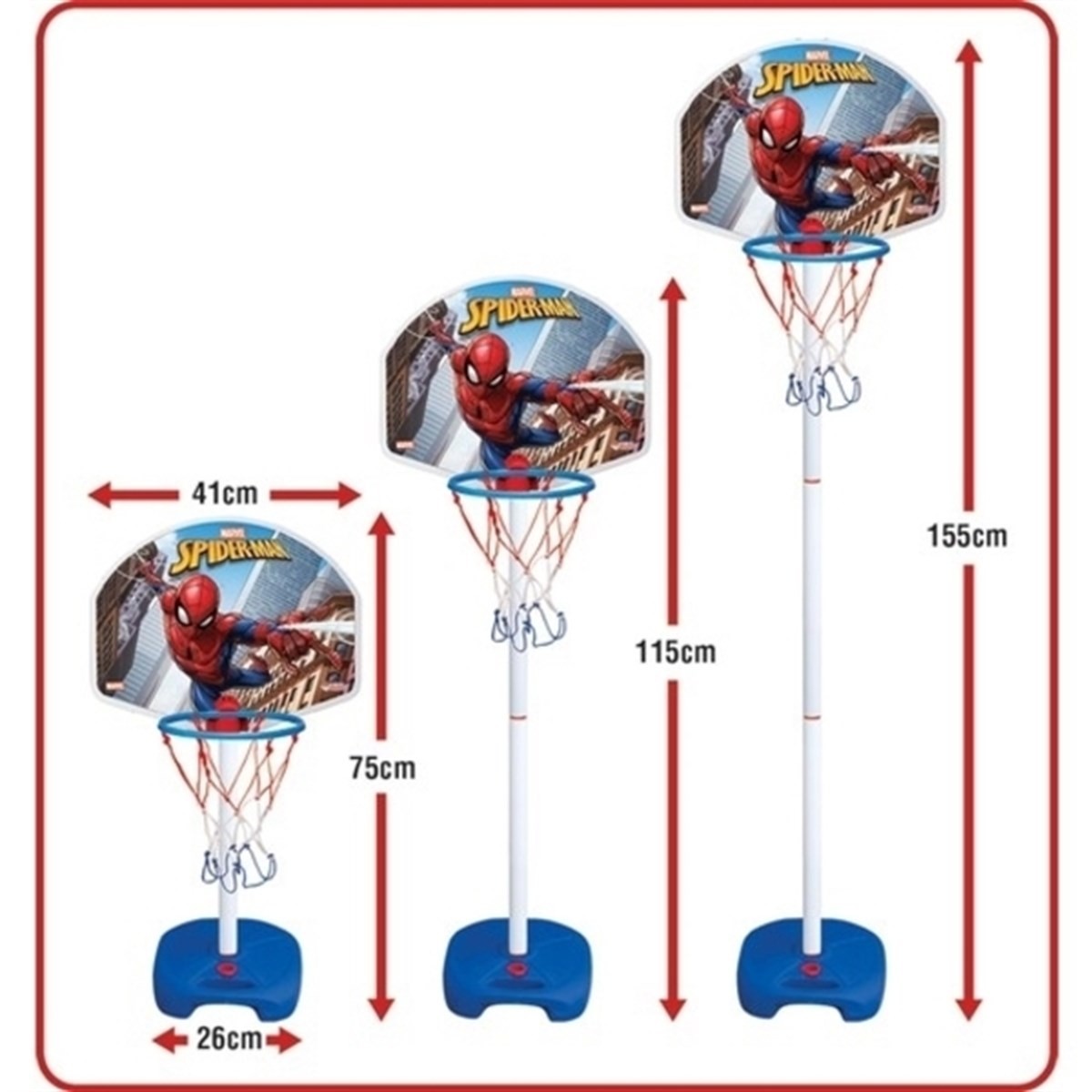 Dede Örümcek Adam Spiderman Ayaklı Basketbool Set