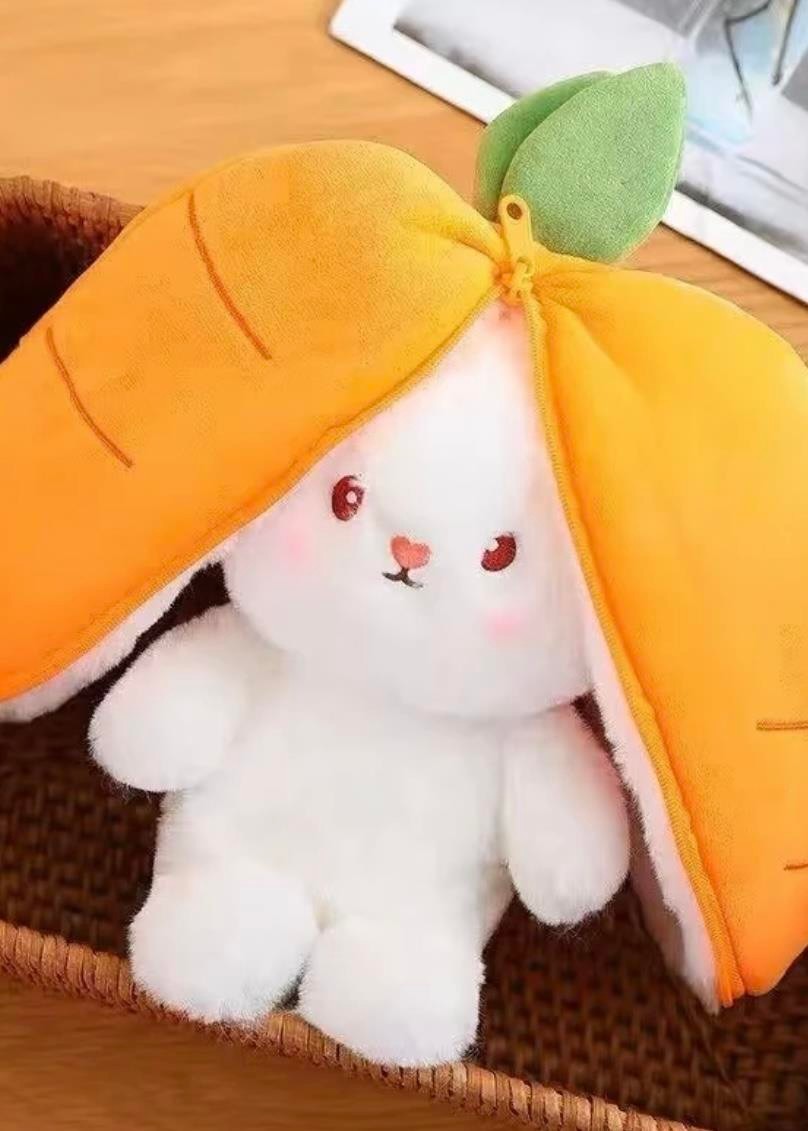 Peluş Tavşan Fermuarlı Havuç Tavşan Peluş