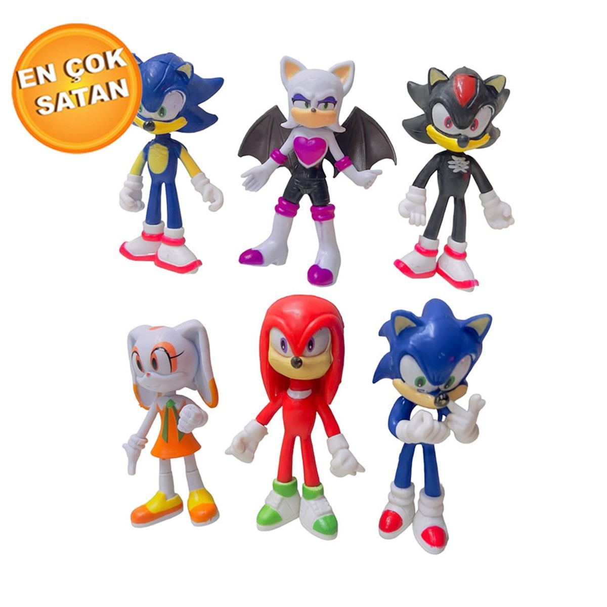 Süper Sonic ve Arkadaşları 6'lı Figür Oyun Seti