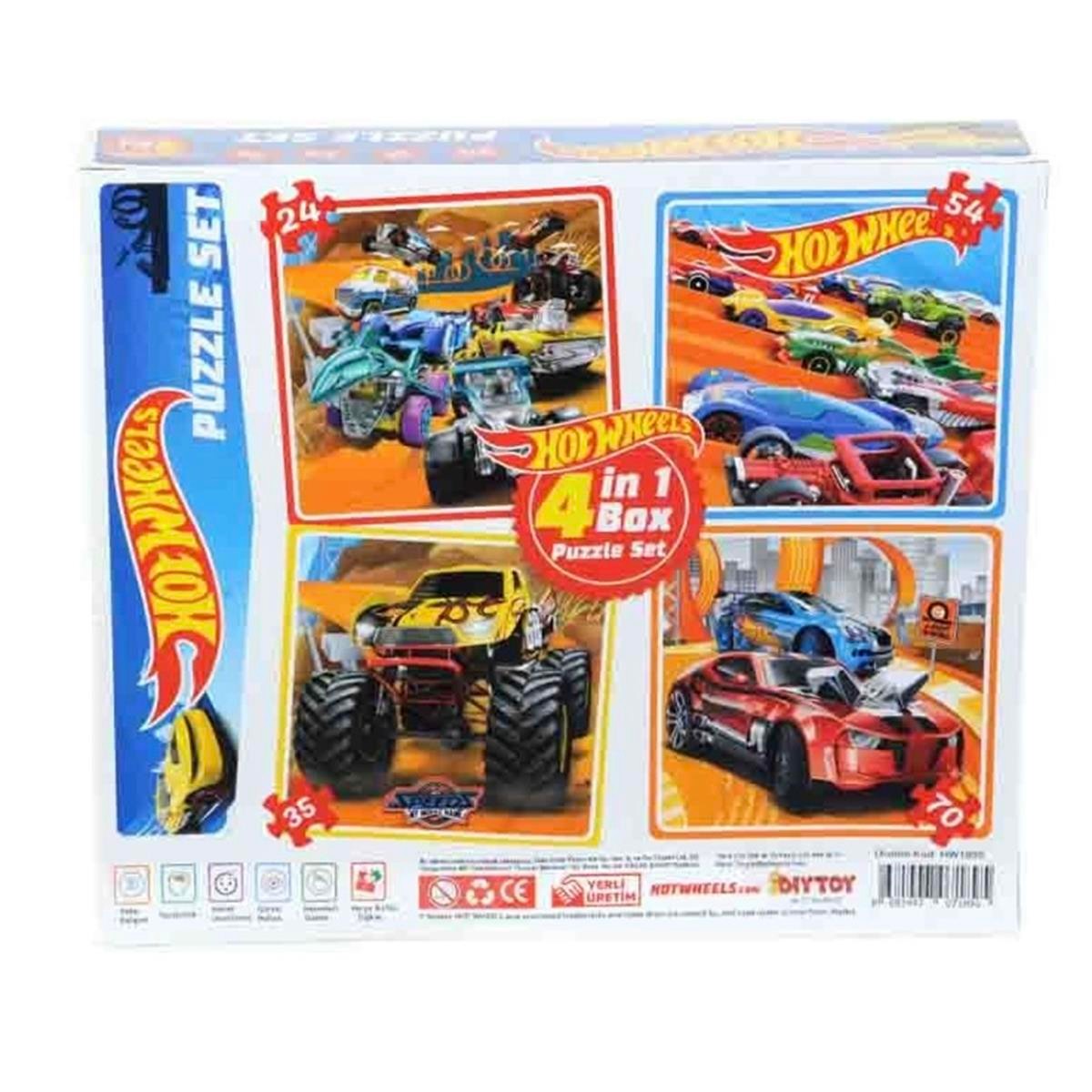 Hot Wheels 4ü 1 Arada Puzzle Set