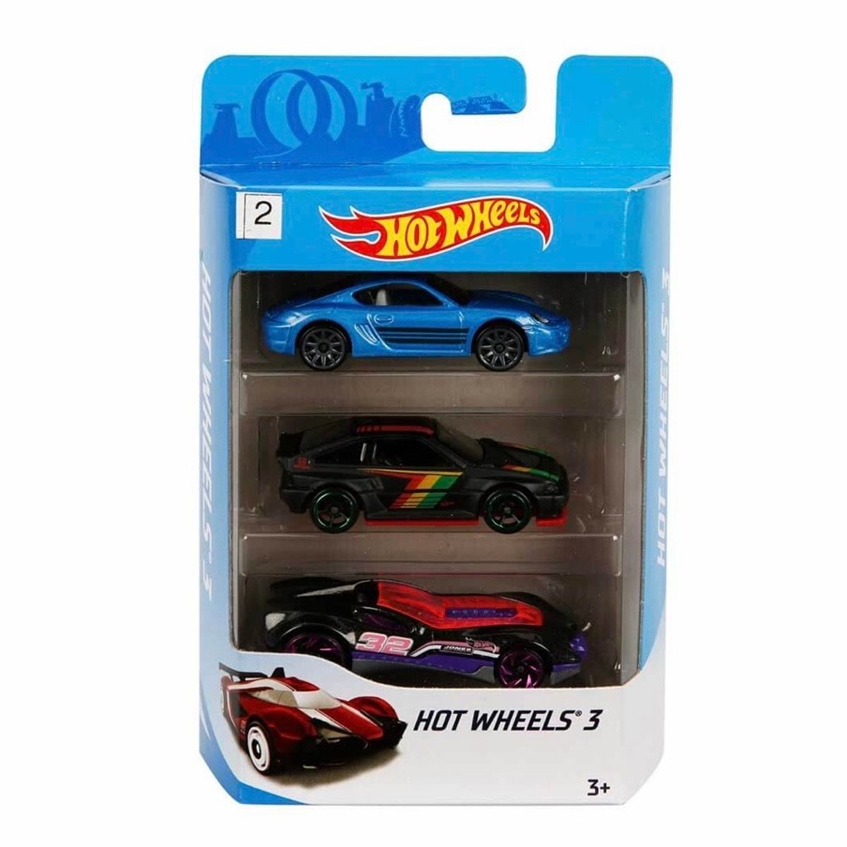 Hot Wheels 3'lü Metal Araba Seti - K5904