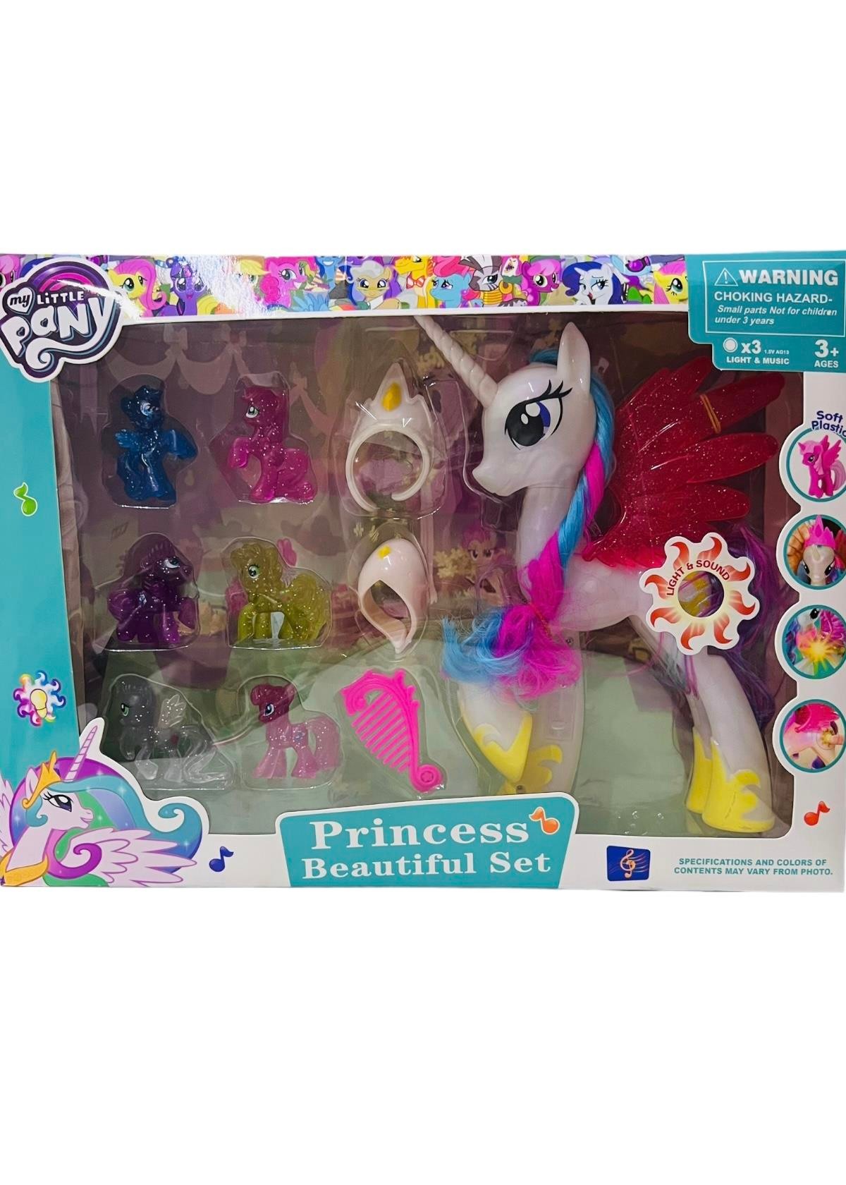 My Little Pony Aksesuarlı Sesli Işıklı Büyük Boy Pony Oyun Seti
