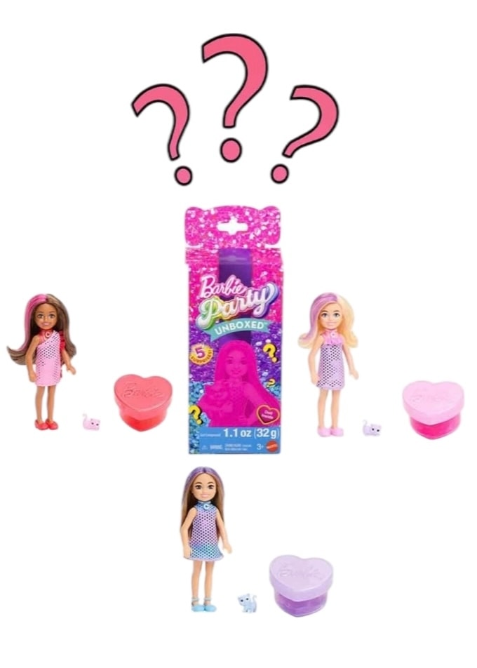 Barbie Chelsea Parti Bebeği Sürpriz Paket JFY04