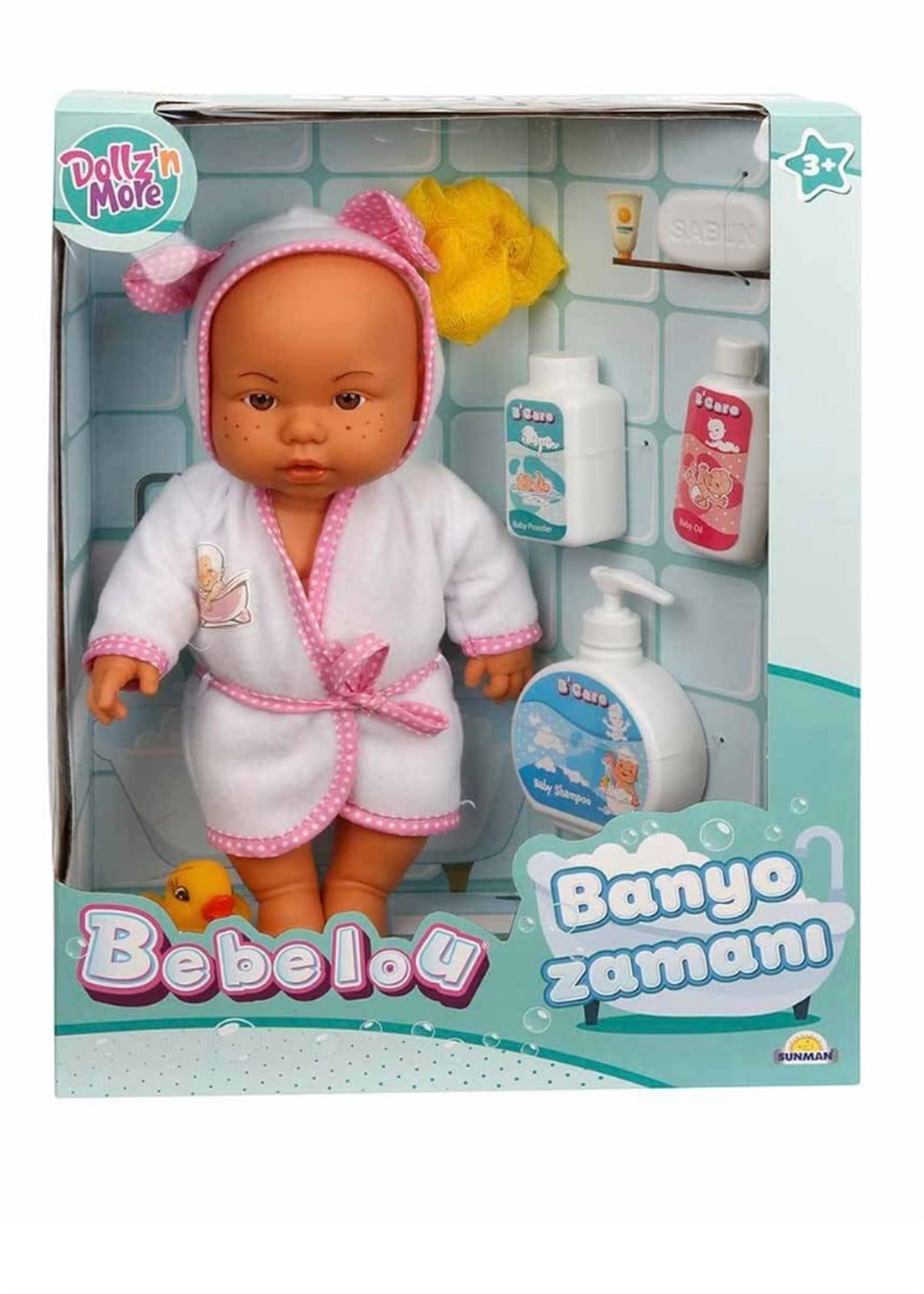 Sunman Bebelou Banyo Zamanı Bebek 35 Cm