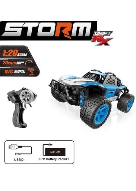 Uzaktan Kumandalı Şarjlı 1:20 Storm Drift Off Road Araba