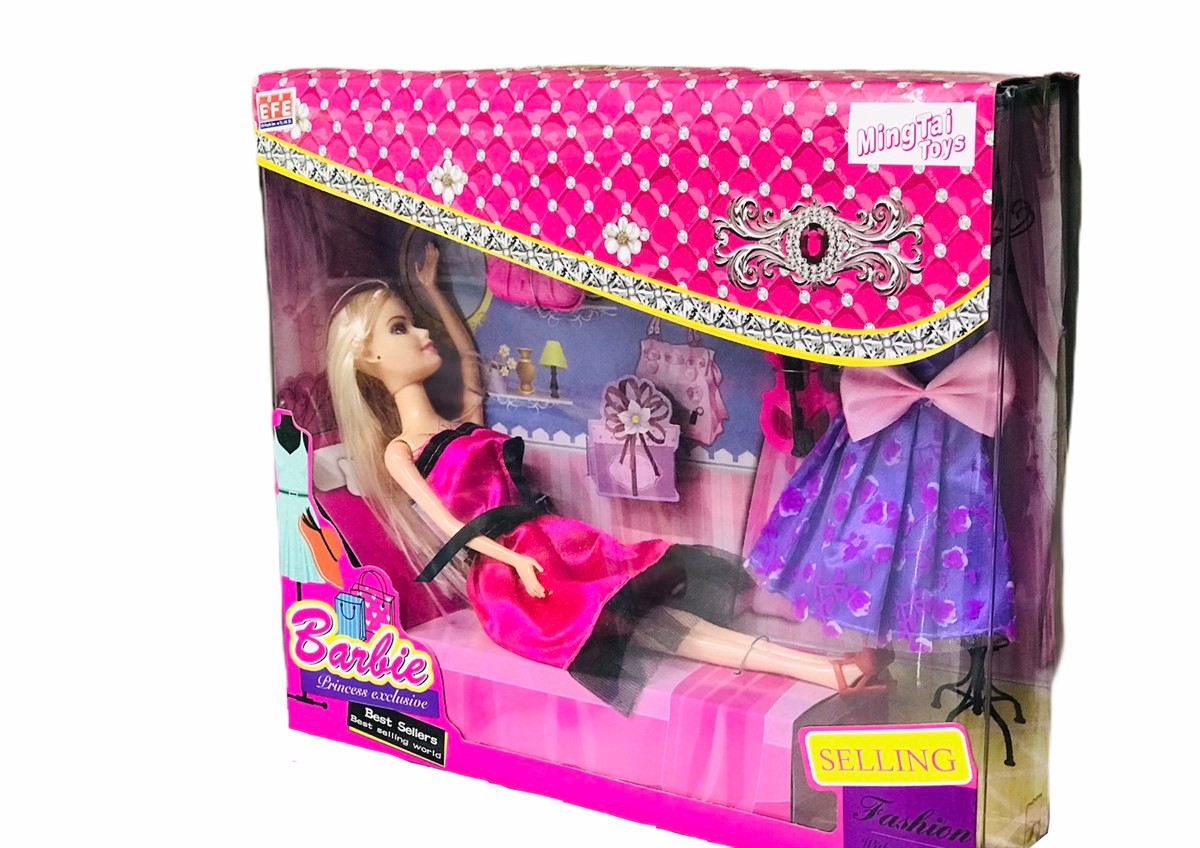 Efe Oyuncak Sevimli Eklemli Barbie Bebek Seti
