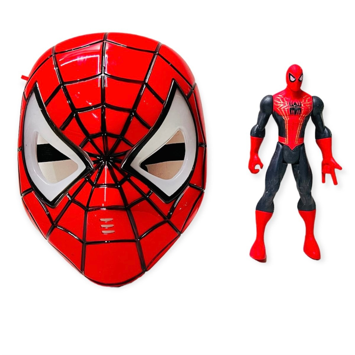 Avengers Işıklı Örümcek Adam Işıklı Örümcek Adam Maske Vantuz Fırlatan Örümcek Adam Eldiven Oyuncak Seti