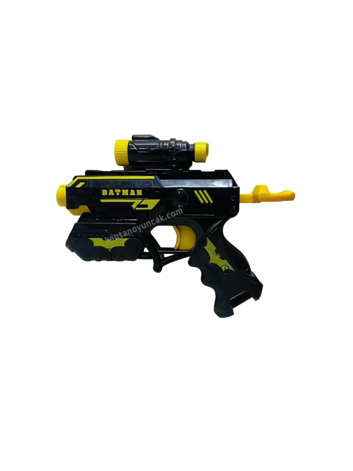 Batman Sünger Mermi Atan Nerf Tabanca Batman Figür Oyuncak Hediyeli