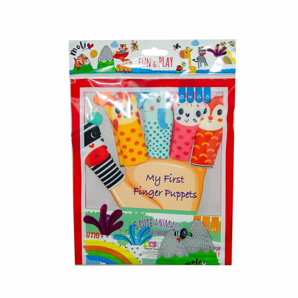 MOL-108 Hayvan Parmak Kukla -Asya Oyuncak