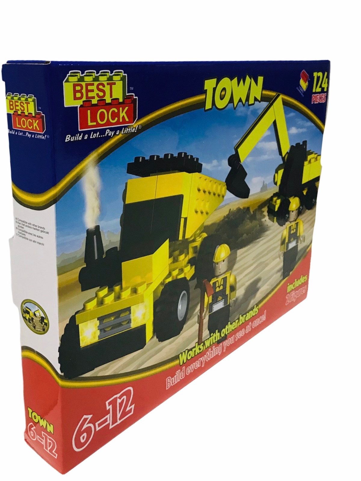 Yapboz Blok 124 Parça İnşaat Hafriyat Lego Oyuncak - 6-12