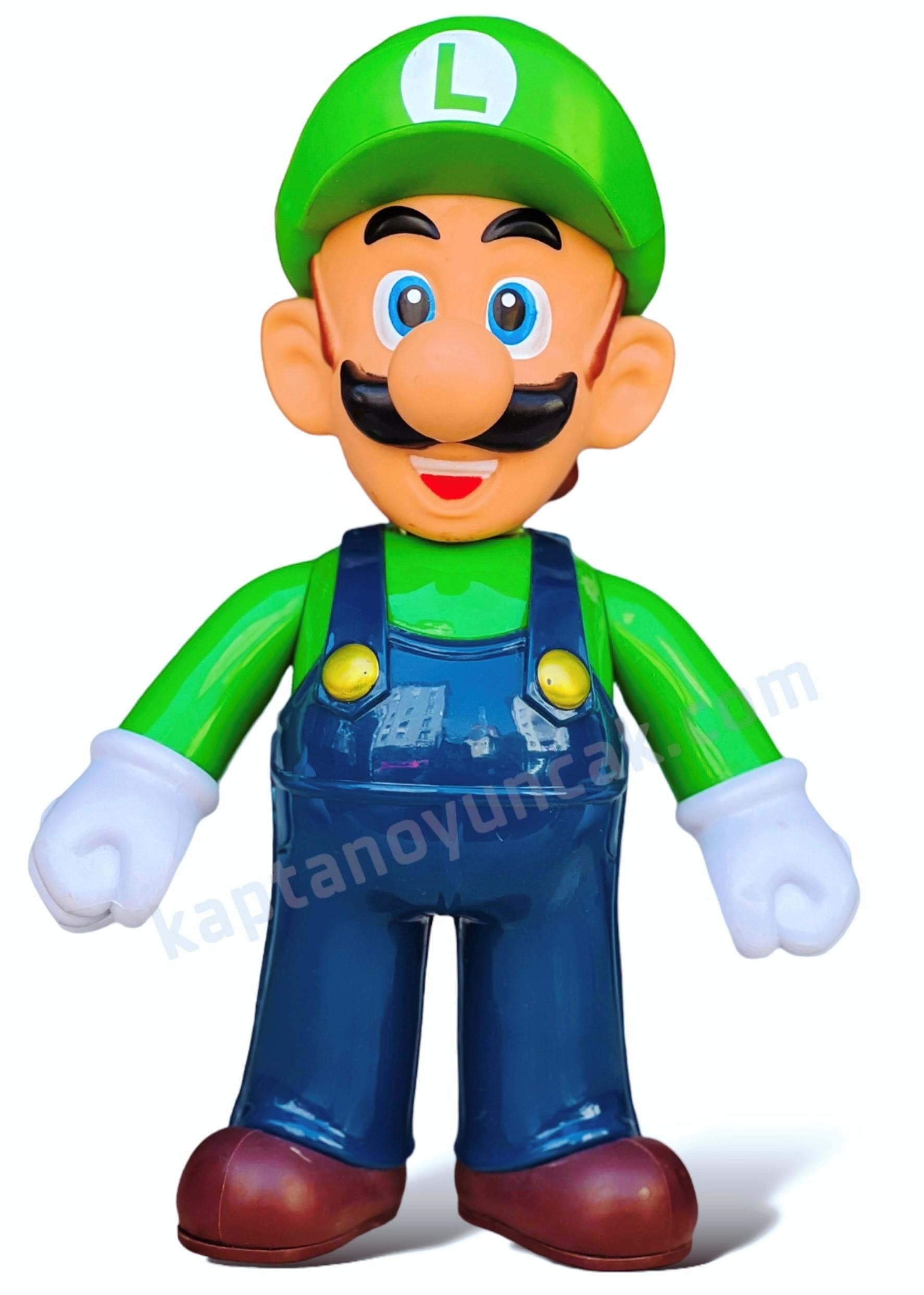 Süper Mario Dev Boy Sesli Işıklı Luigi Figür Oyuncak
