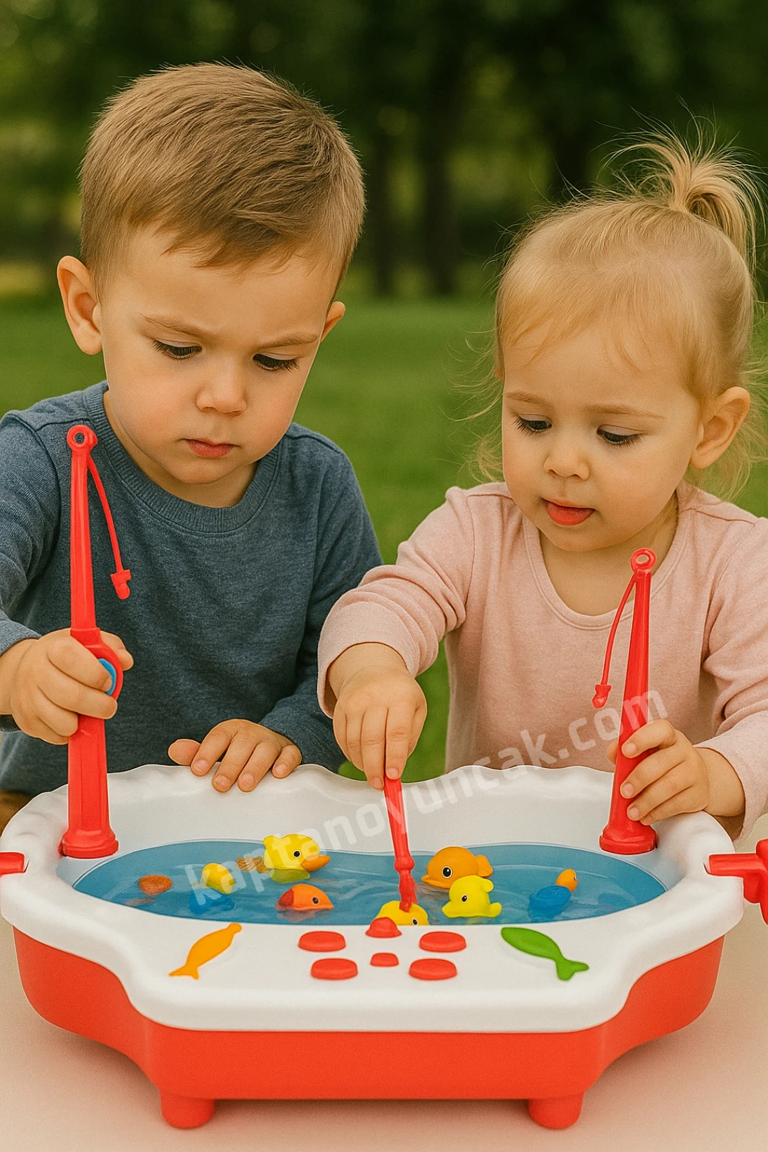 Sulu Oynanan Havuzlu Balık Tutma Oyun Seti