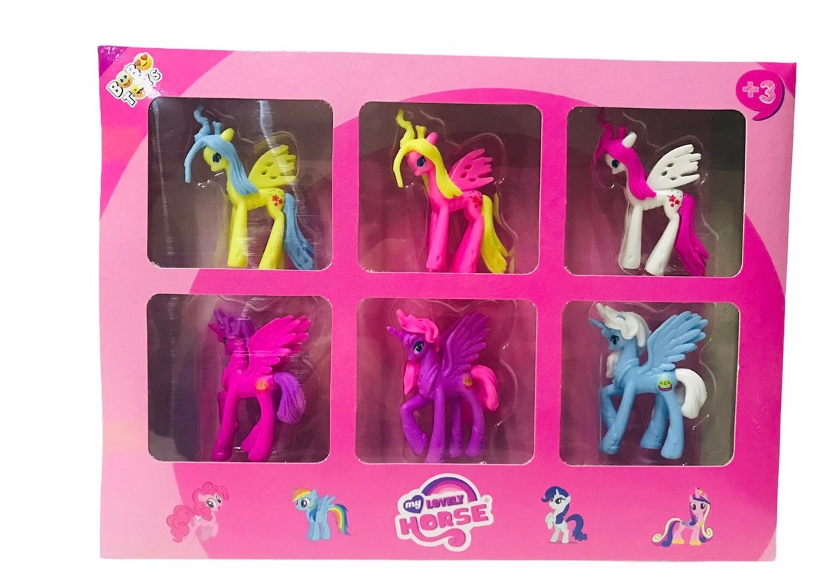 Bobotoys Unicorn Ailesi 6 lı Unicorn Oyuncak