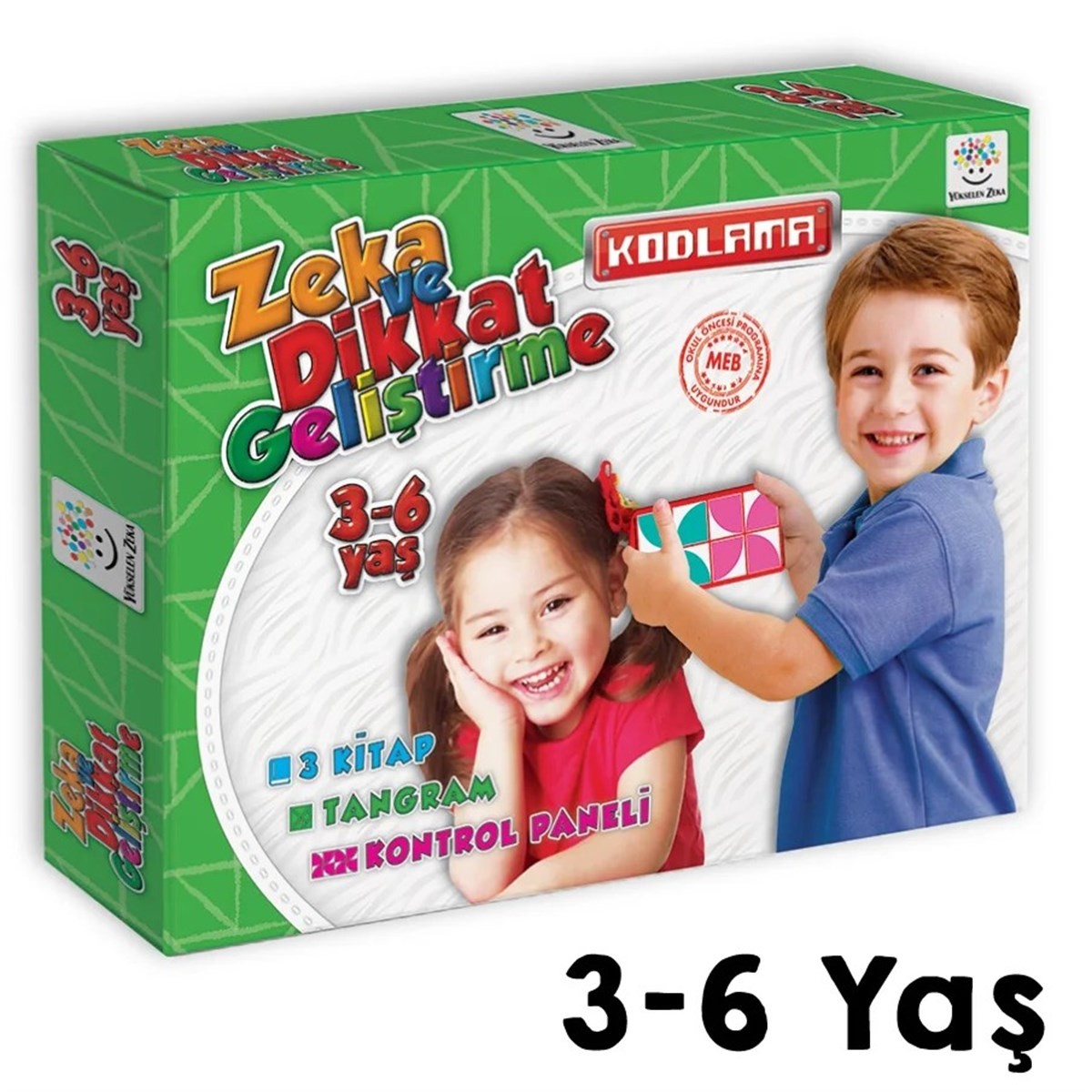 3-6 Yaş Zeka ve Dikkat Geliştirme Seti (Zeka Testleri, Dil Gelişimi, Kalem Tutma Becerisi, Mantıksal Düşünme, Bilişsel Beceriler)