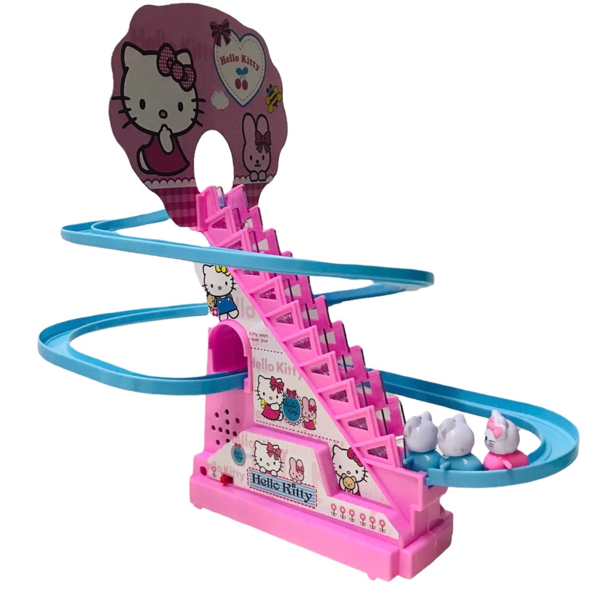 Dön Dolaş Merdiven Çıkan Yürüyen Hello Kitty Kahramanlar - Pembe
