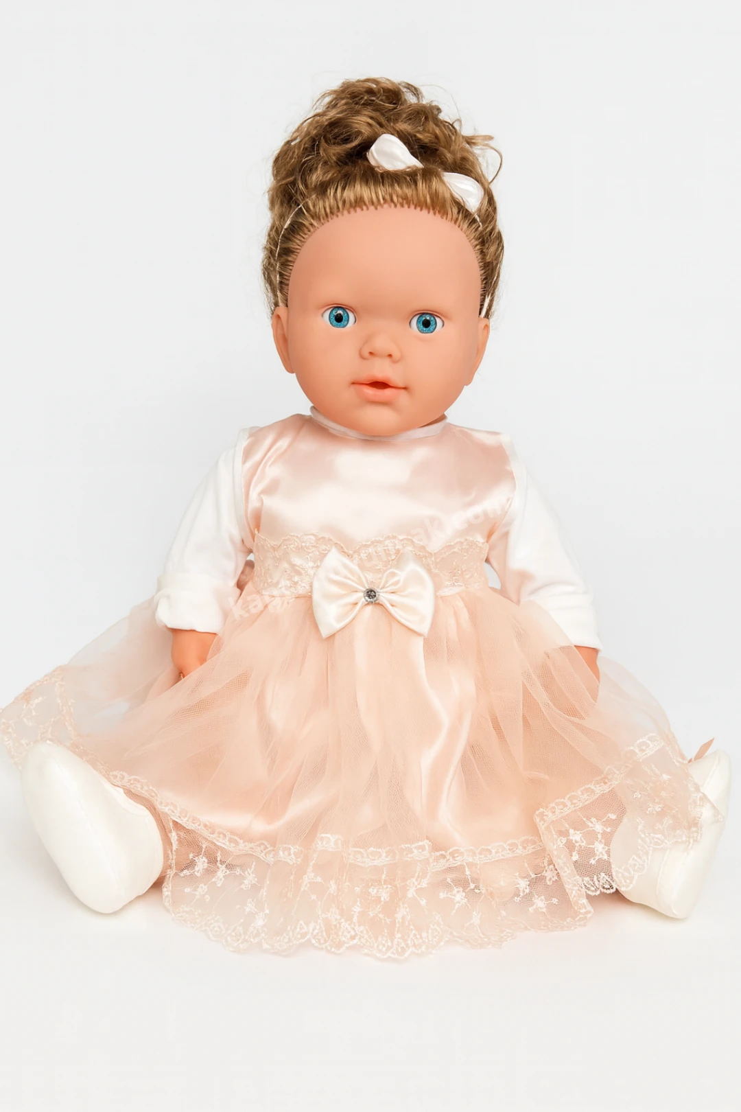 Özel Kıyafetli Türkçe Konuşan Sesli Azra Bebek 60 Cm Kahverengi Saçlı