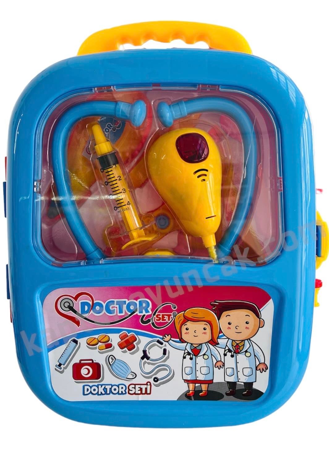 Zey Mucizevi Doktor Bavulum Pilli Doktor Seti Mavi