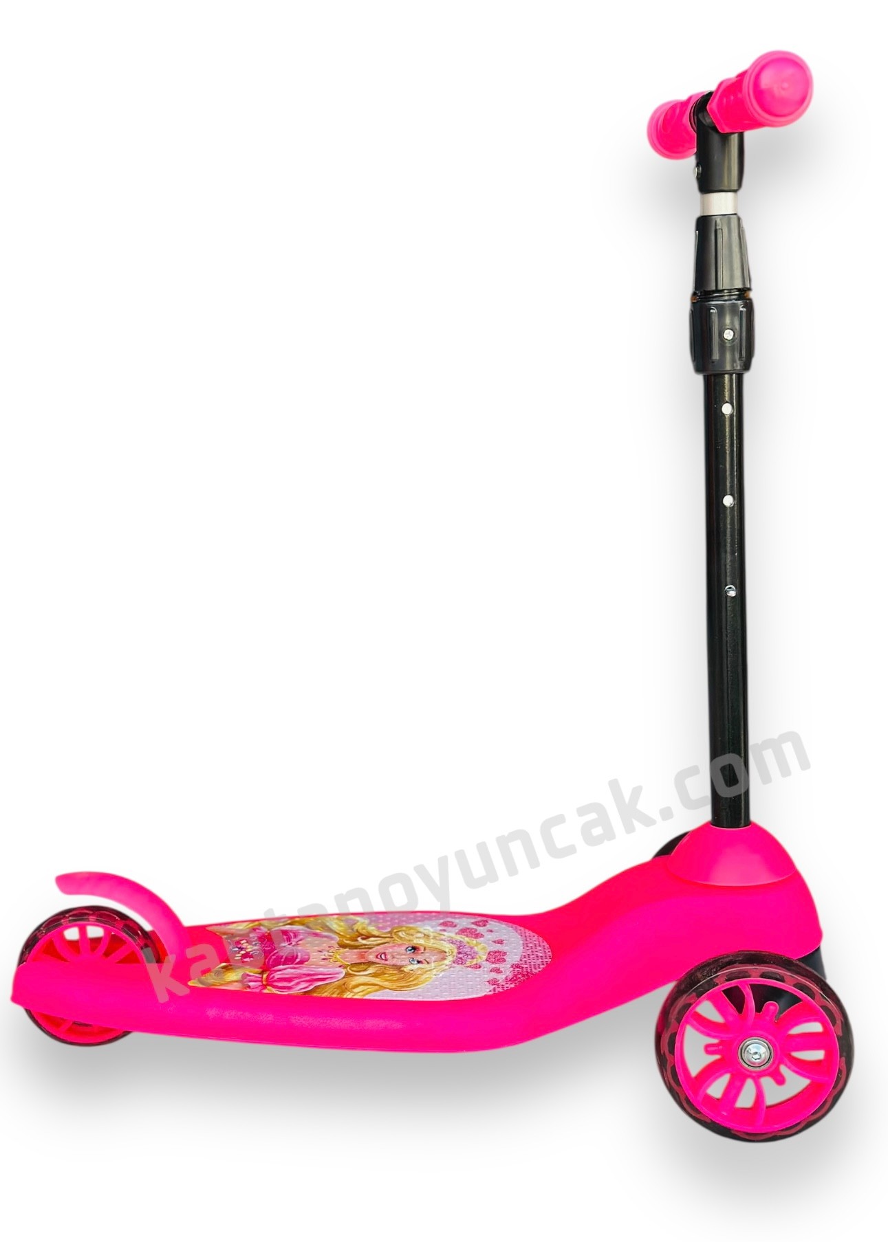 Işıklı Scooter Ayarlanabilir Direksiyon Max 55 Kg 