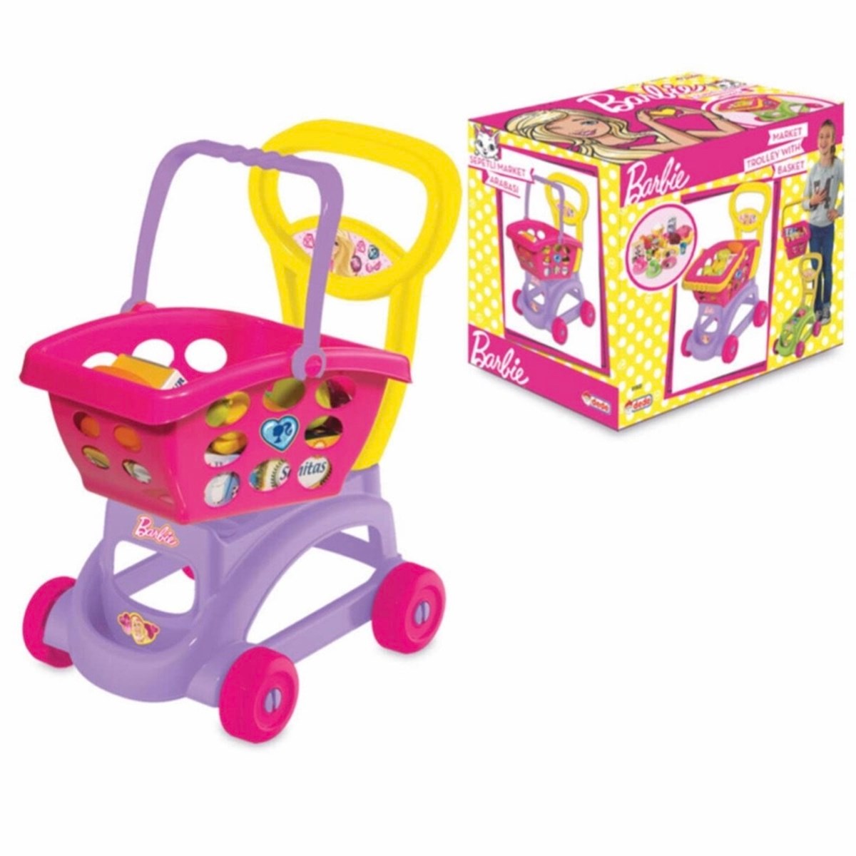 Dede Barbie Sepetli Market Arabası