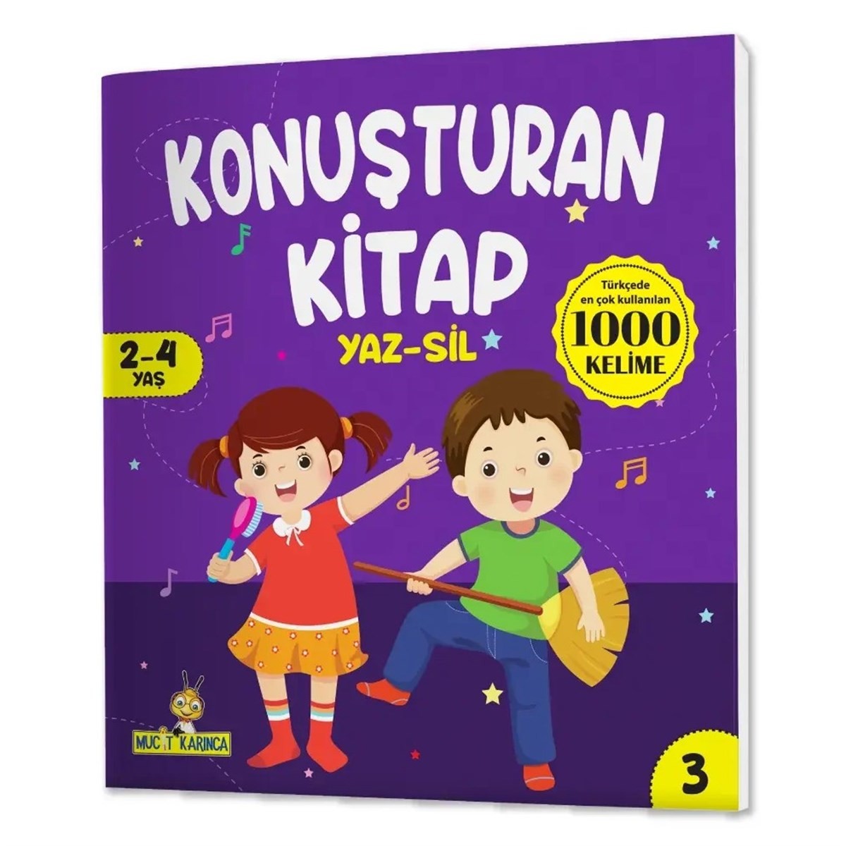 Konuşturan Kitap Serisi YAZ-SİL Kitaplar (Türkçede En Çok Kullanılan 1000 Kelime)