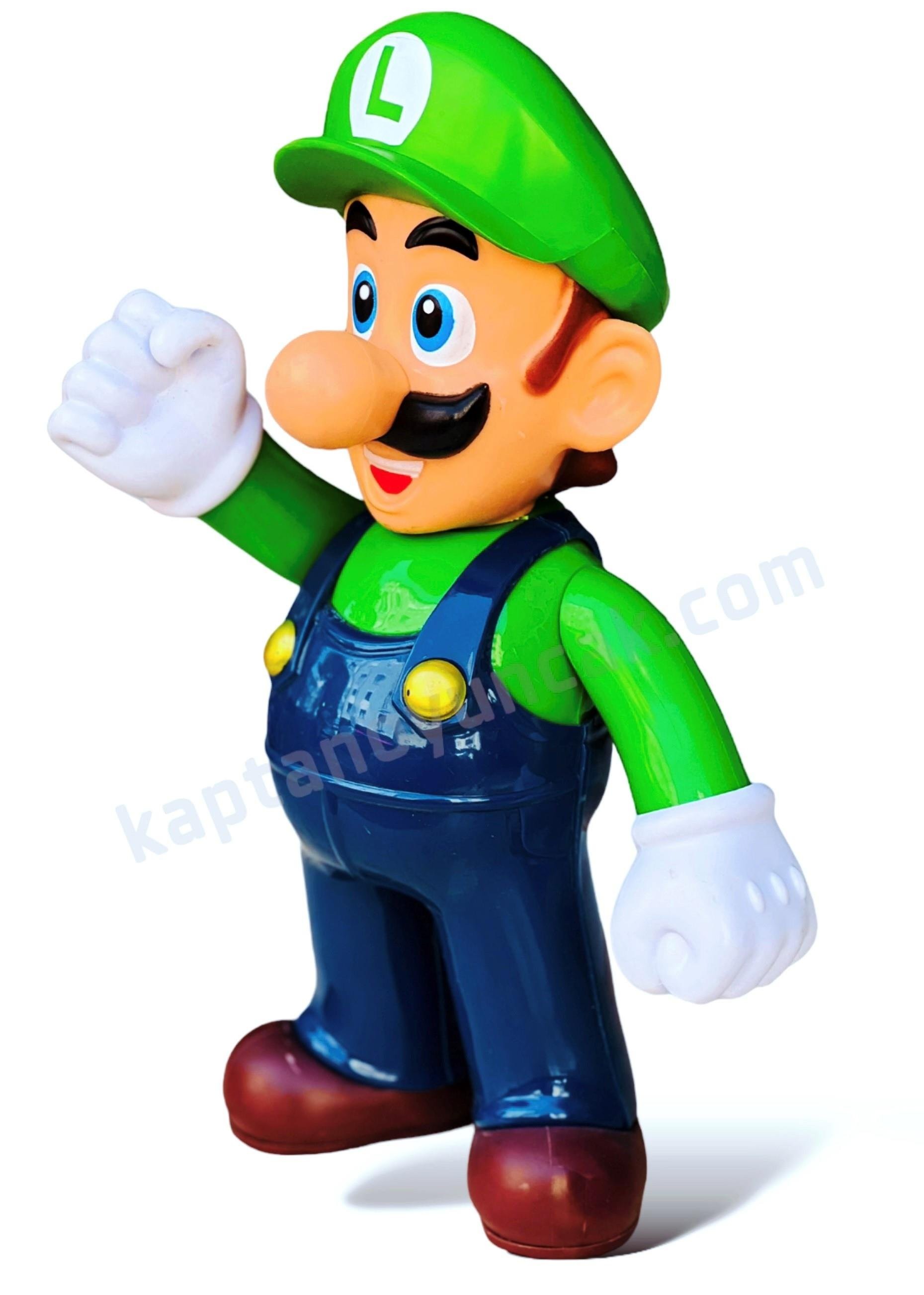 Süper Mario Dev Boy Sesli Işıklı Luigi Figür Oyuncak