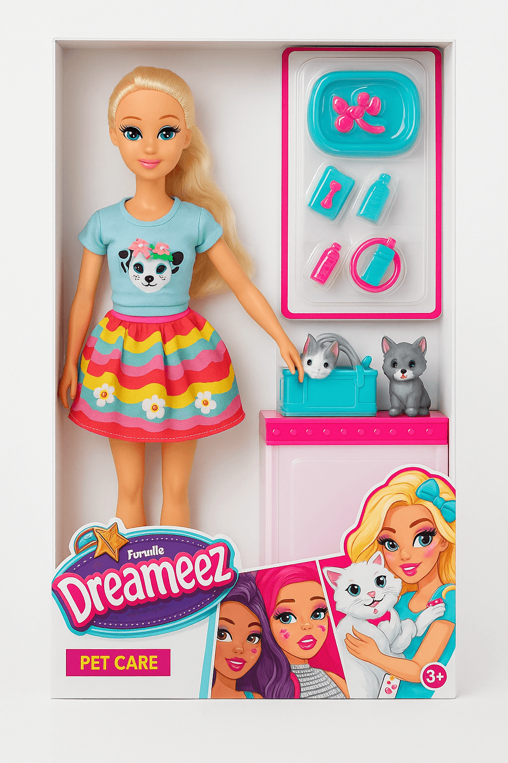 Dreameez Köpek Bakımı Bebek Oyun Seti