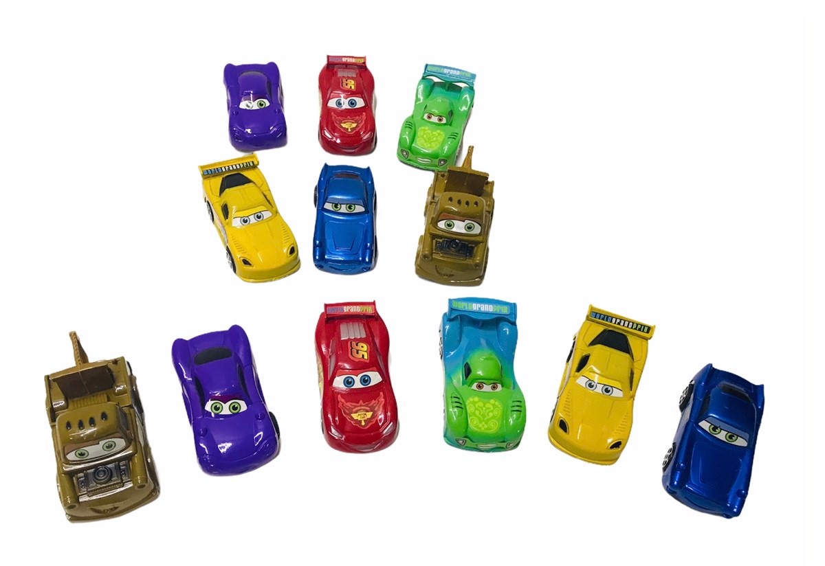 Cars Şimşek Mcqueen 12 li Çek Bırak Arabalar
