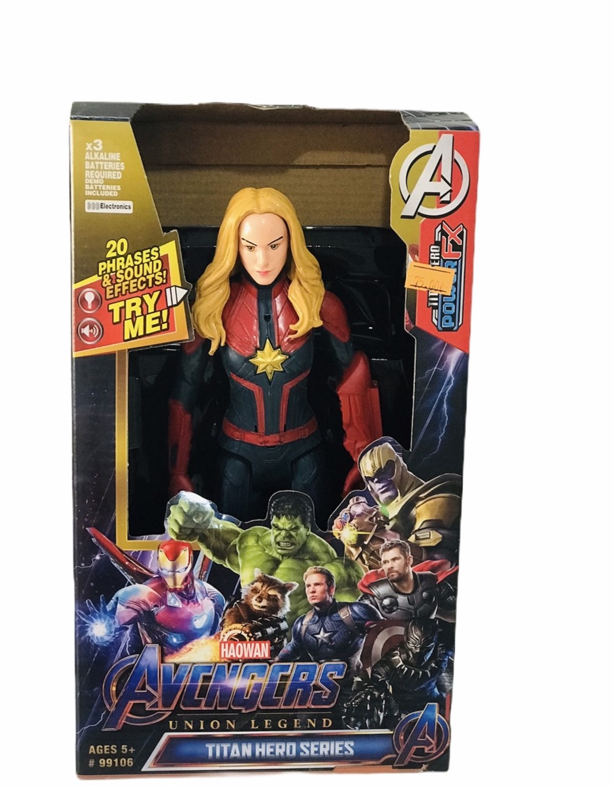 Avengers Kaptan Marvel Süper Kahraman Tekli Figür