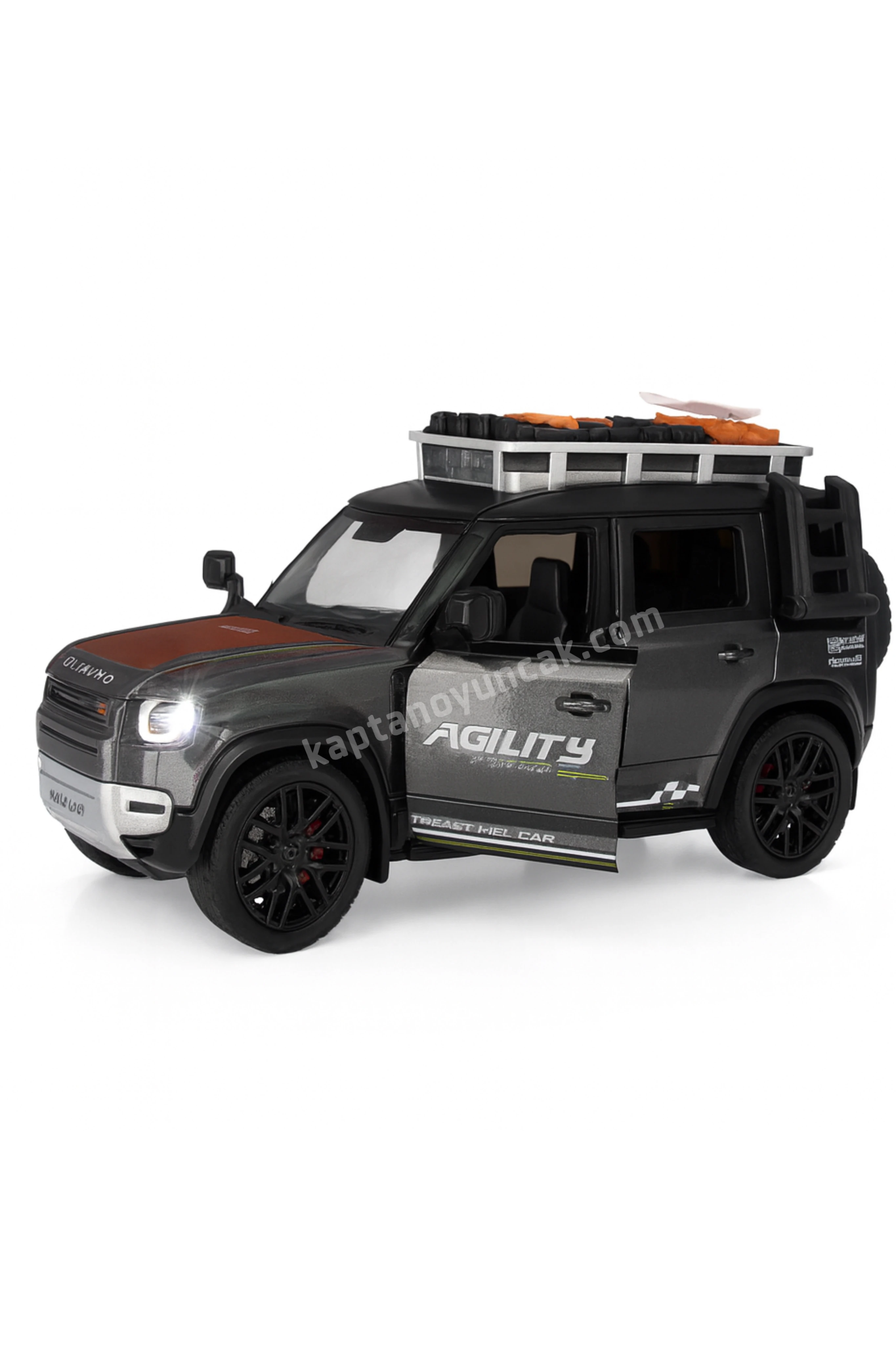 Sürtmeli Sesli Işıklı Polis Off Road Araba