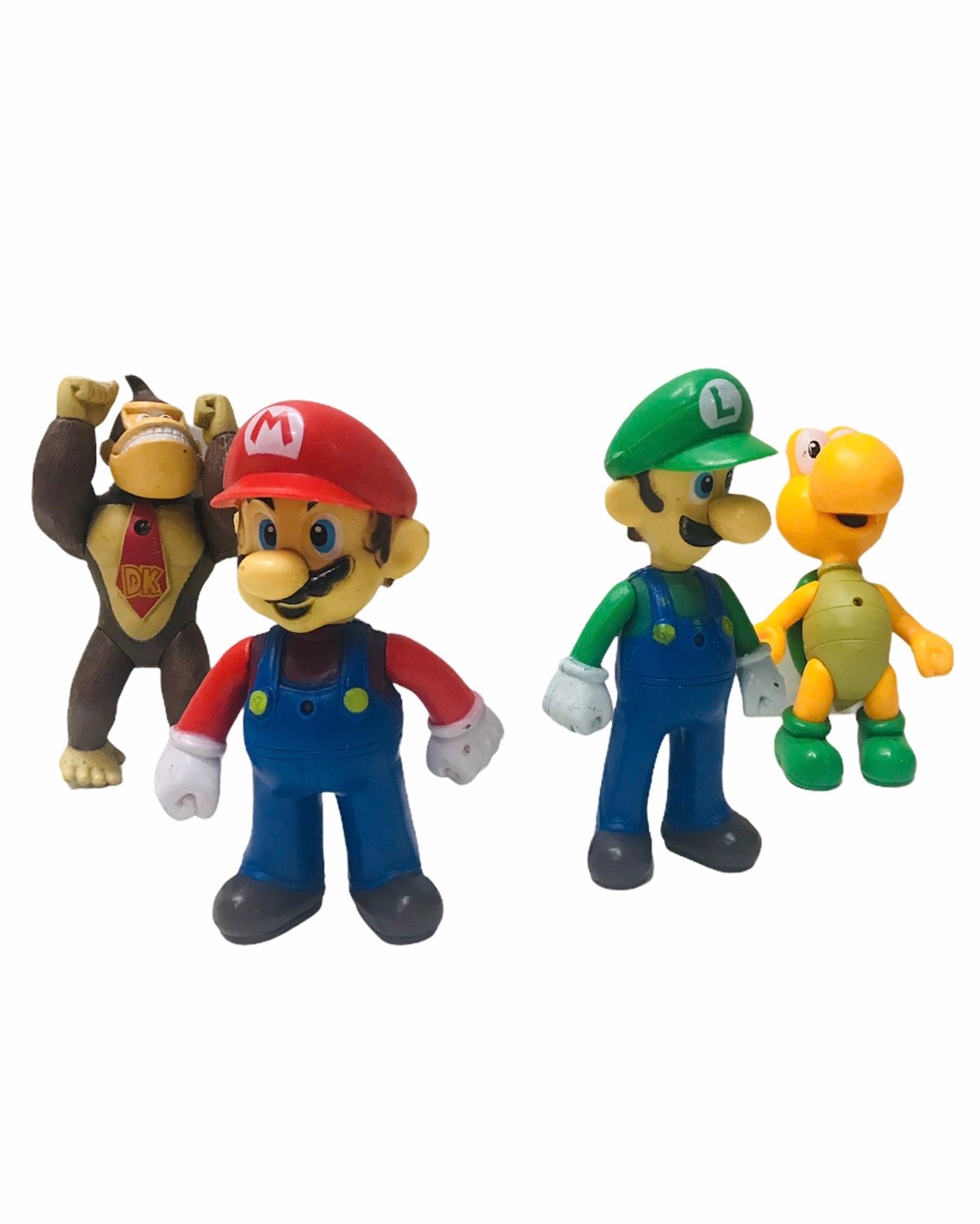 Süper Mario 4lü Işıklı Oyuncak Figürler - Süper Mario Işıklı Et Dolu Figürler
