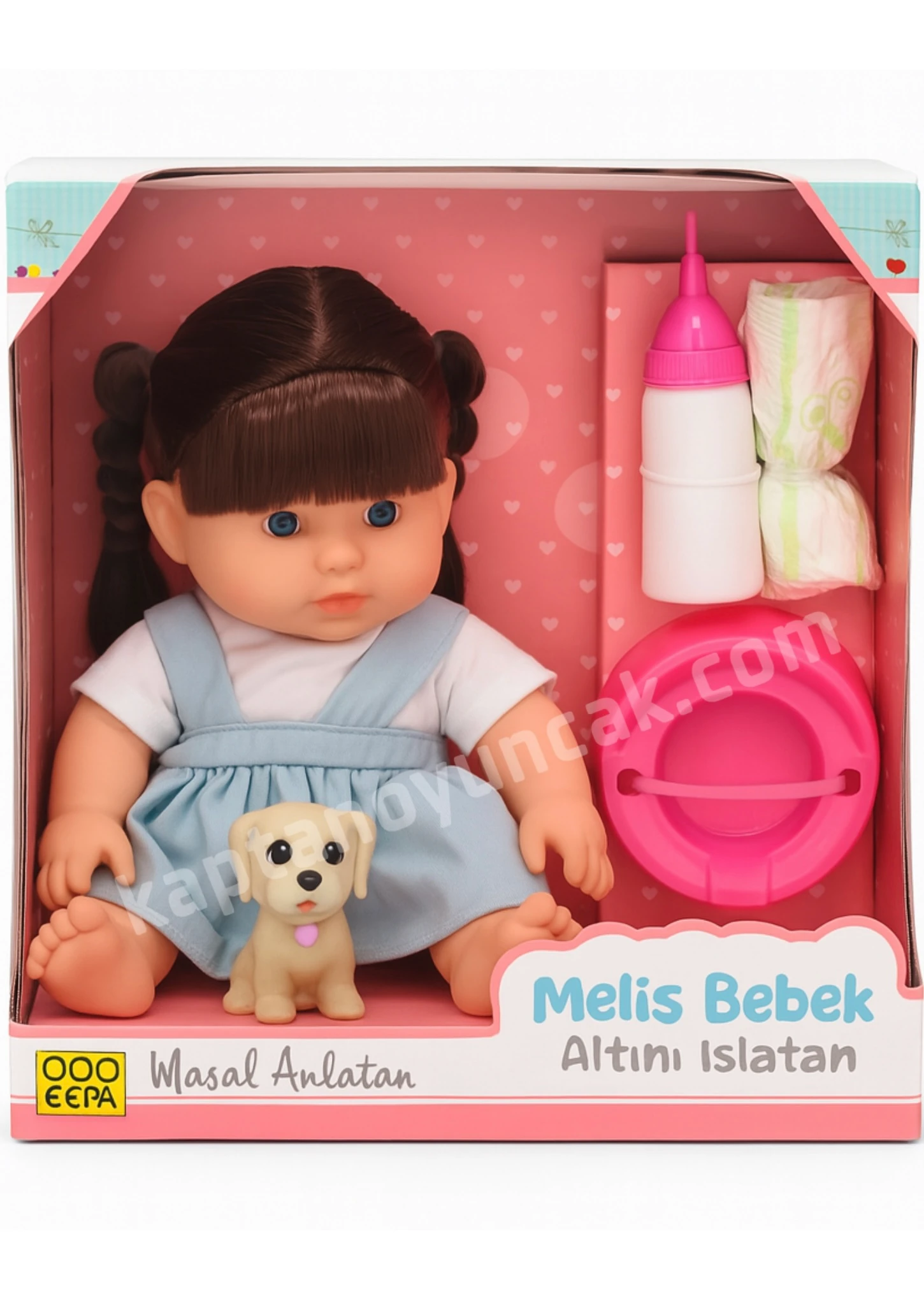 Melis Kostümlü Biberonlu Altını Islatan Et Bebek