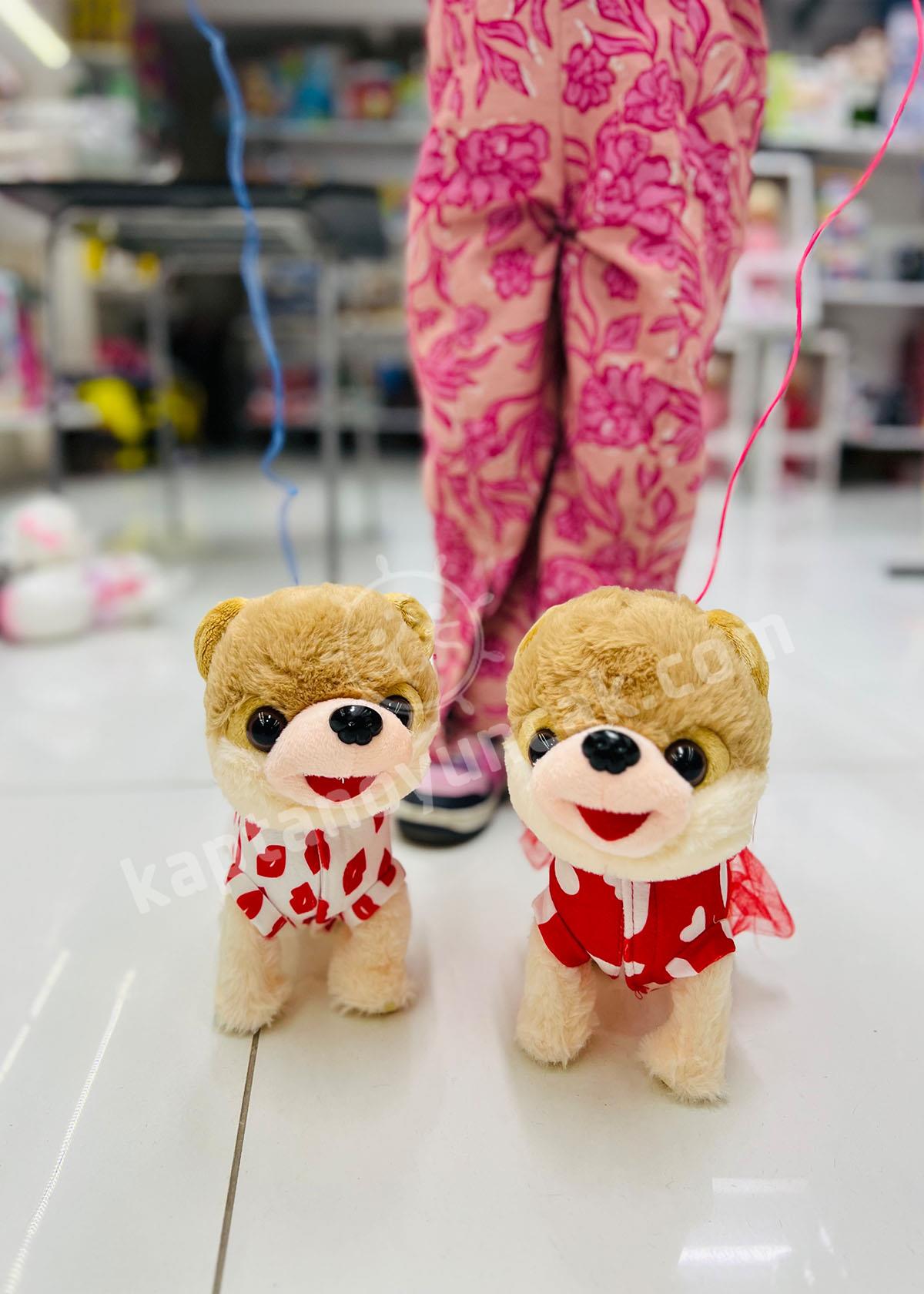 Süslü Köpek Pilli Kumandalı Sesli Yürüyen Sevimli Köpek